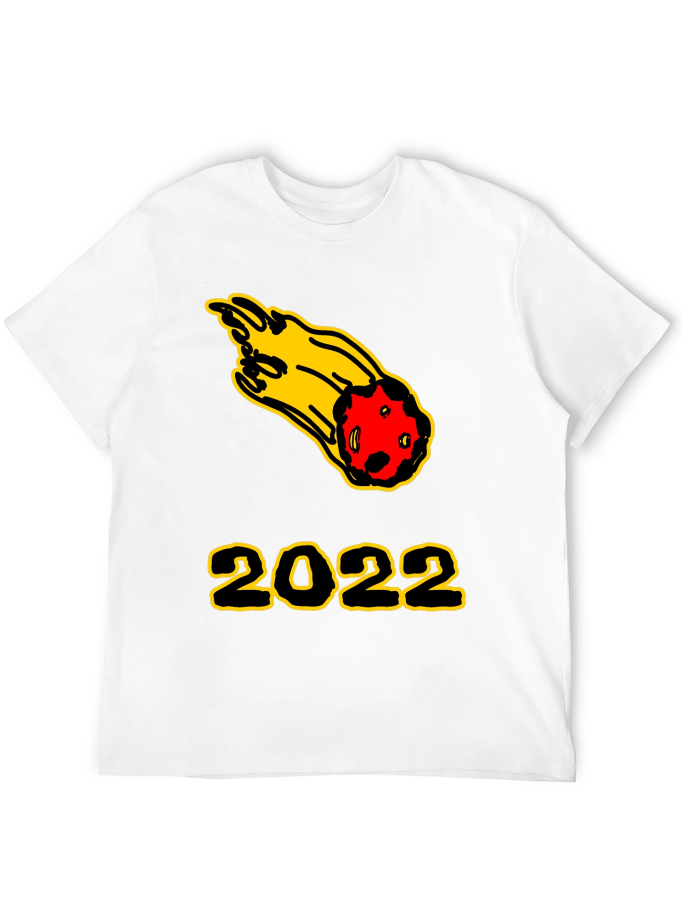 2022 Comet Graphic Tee - Black Cotton T-Shirt