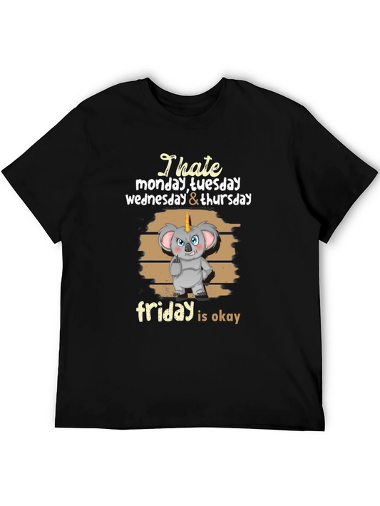 I Hate Monday to Thursday Funny T-Shirt