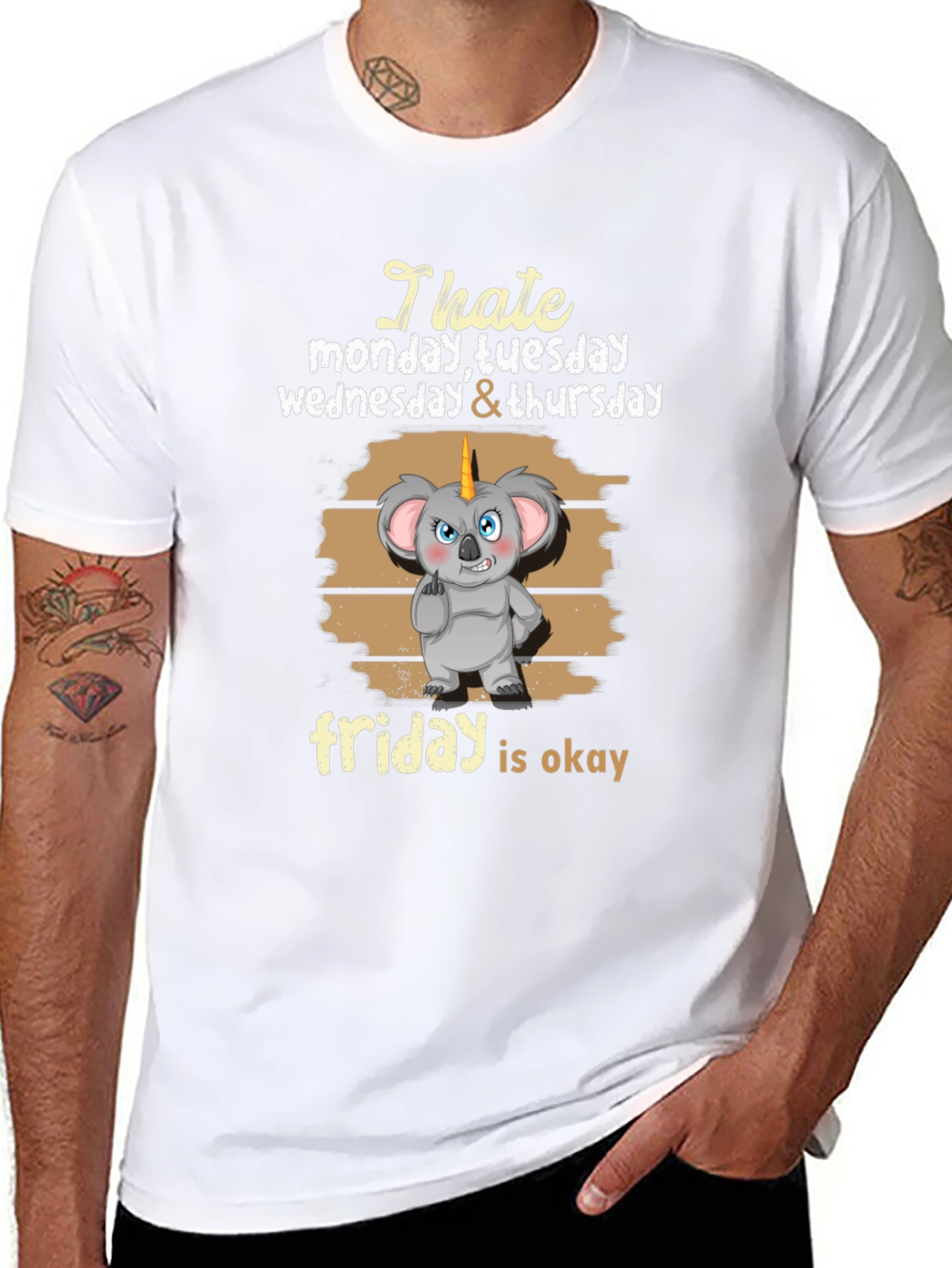 I Hate Monday to Thursday Funny T-Shirt