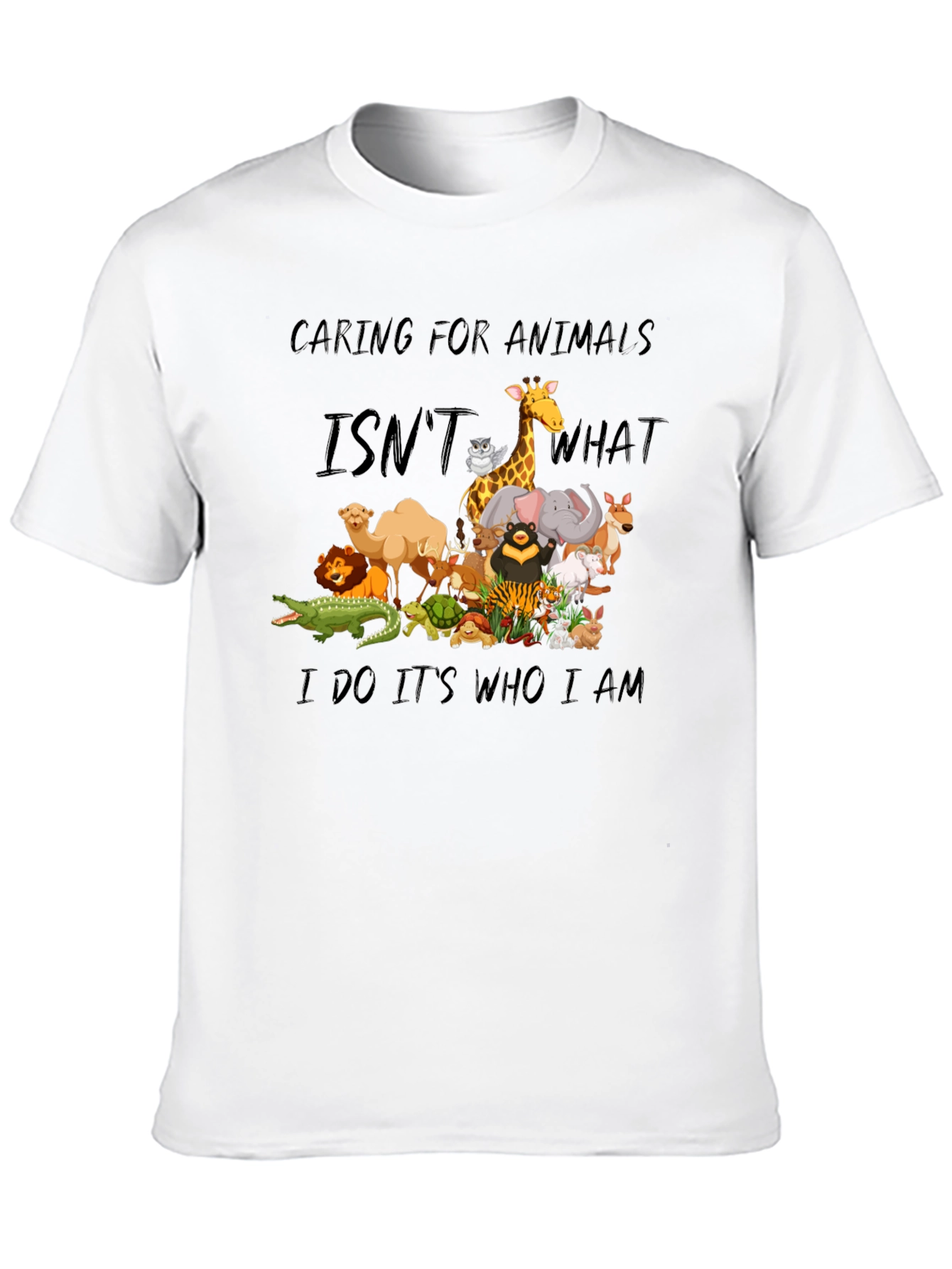 Caring for Animals Graphic T-Shirt