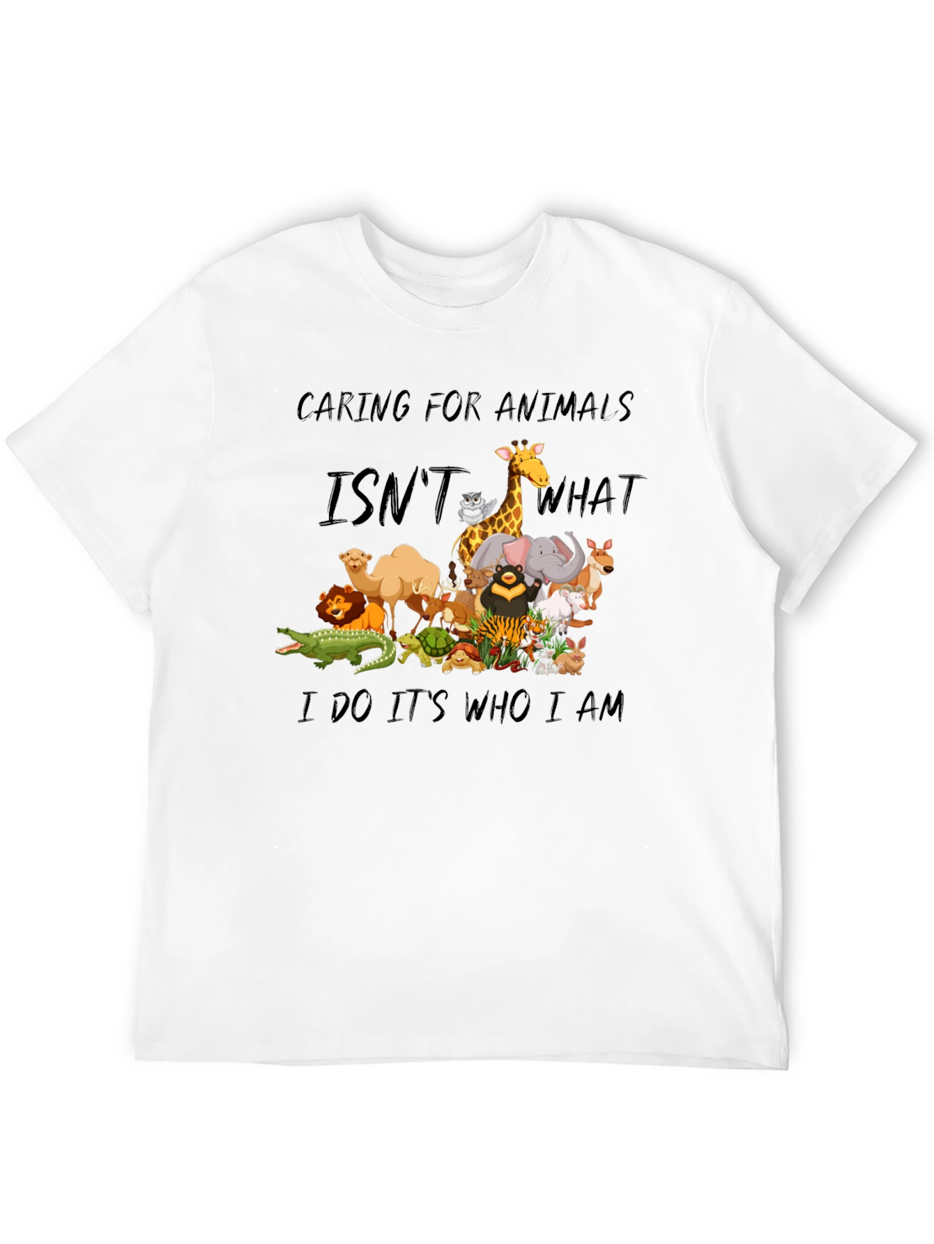 Caring for Animals Graphic T-Shirt