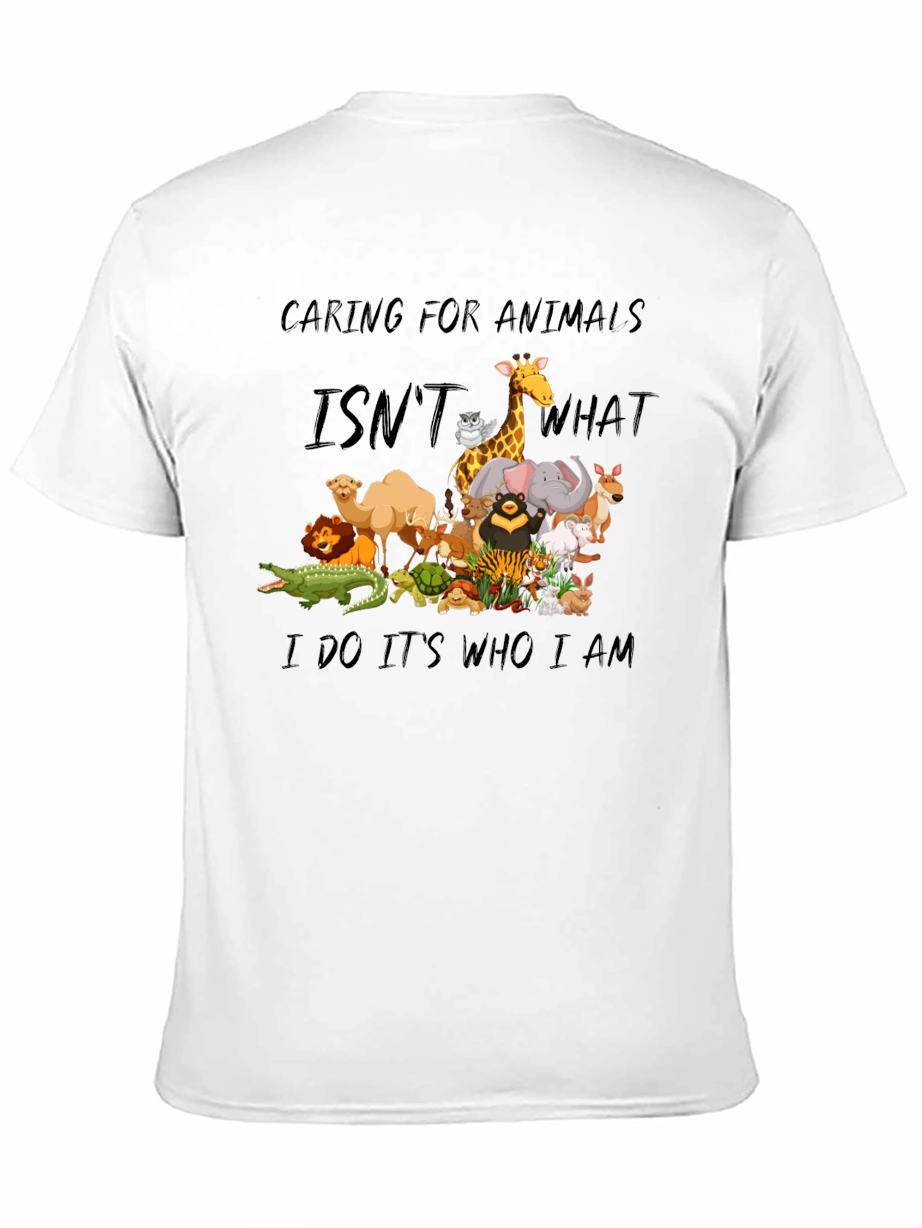 Caring for Animals Graphic T-Shirt