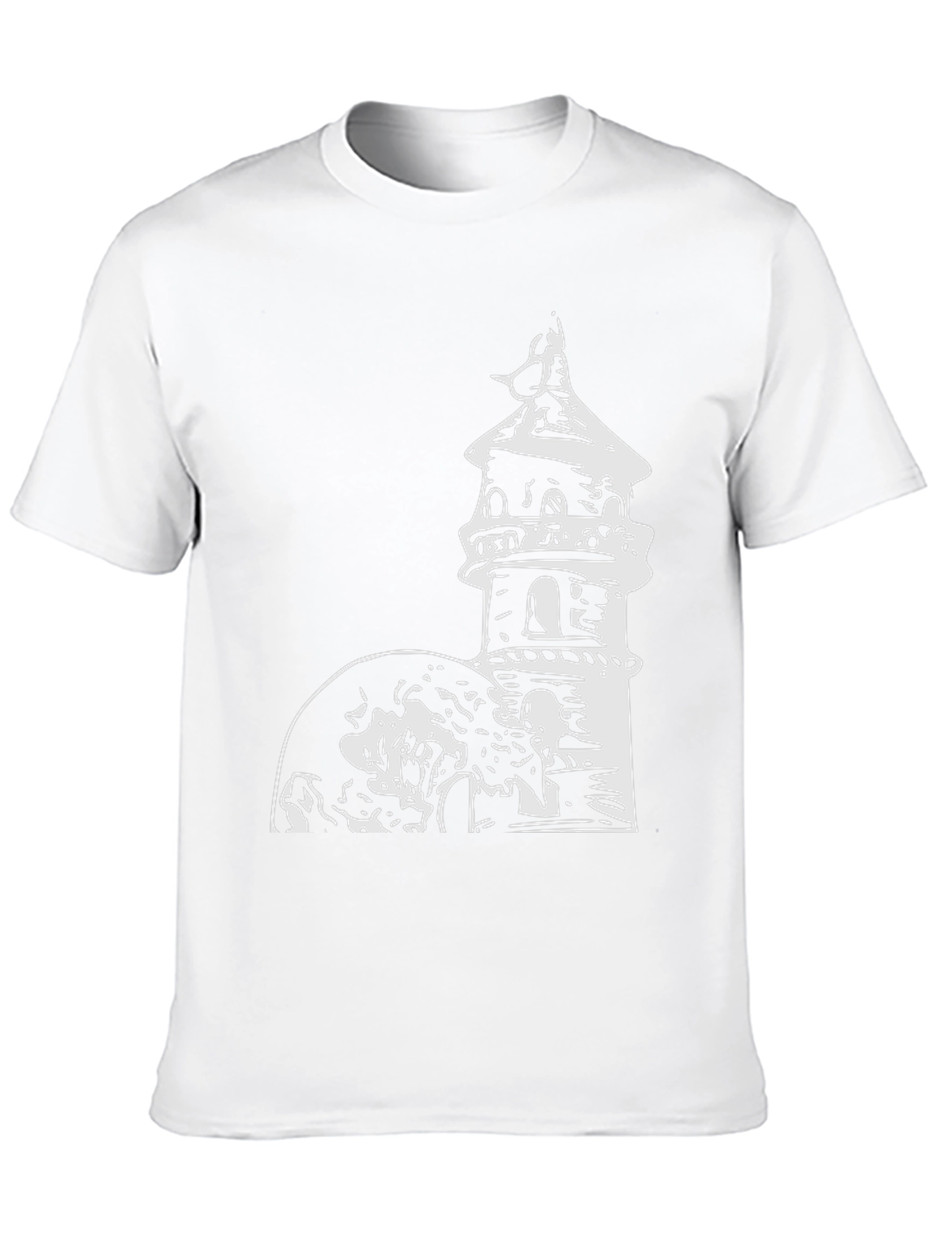 Tower Graphic Tee - Black Cotton Blend