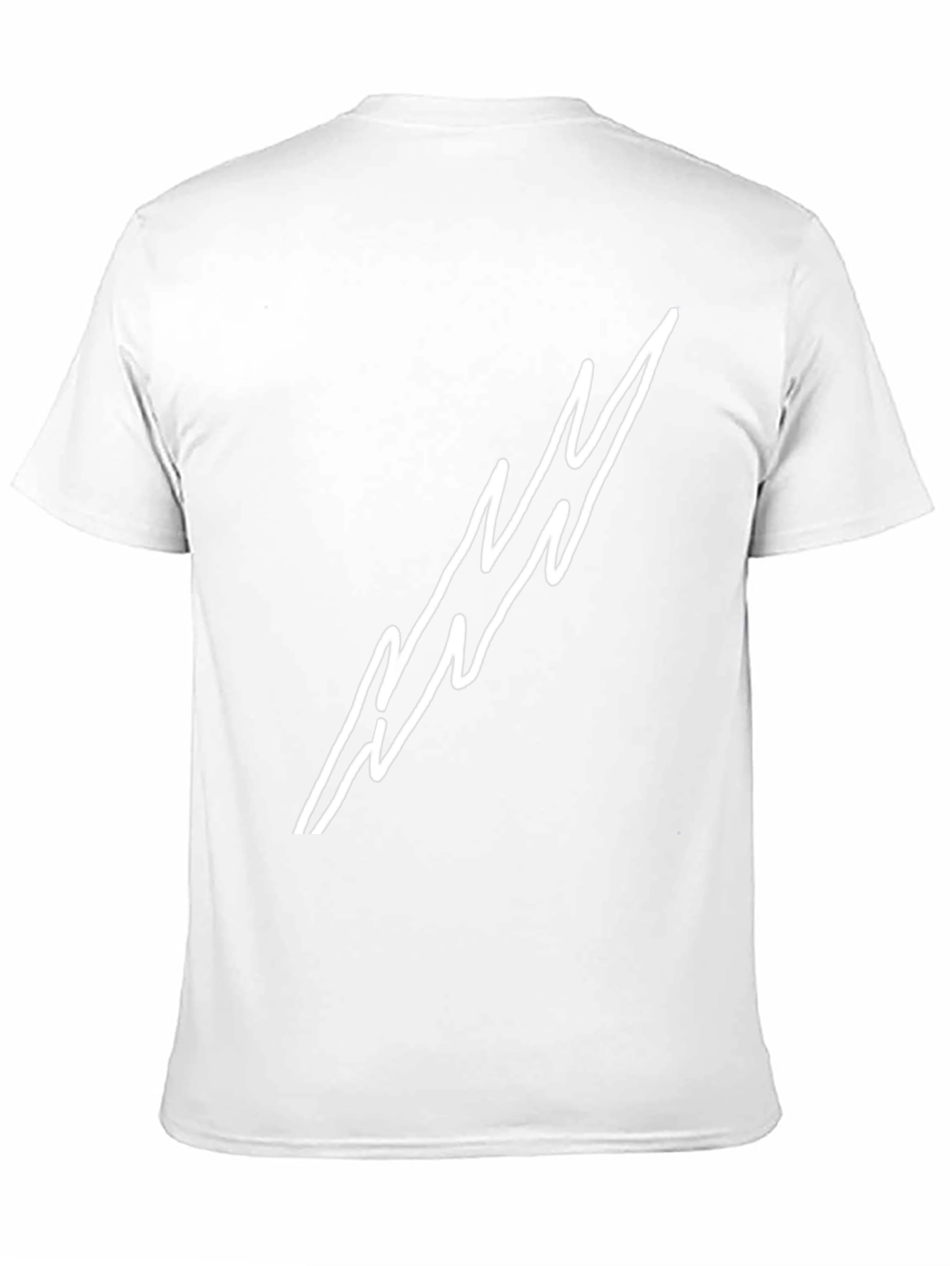 Black T-Shirt with Lightning Bolt Design