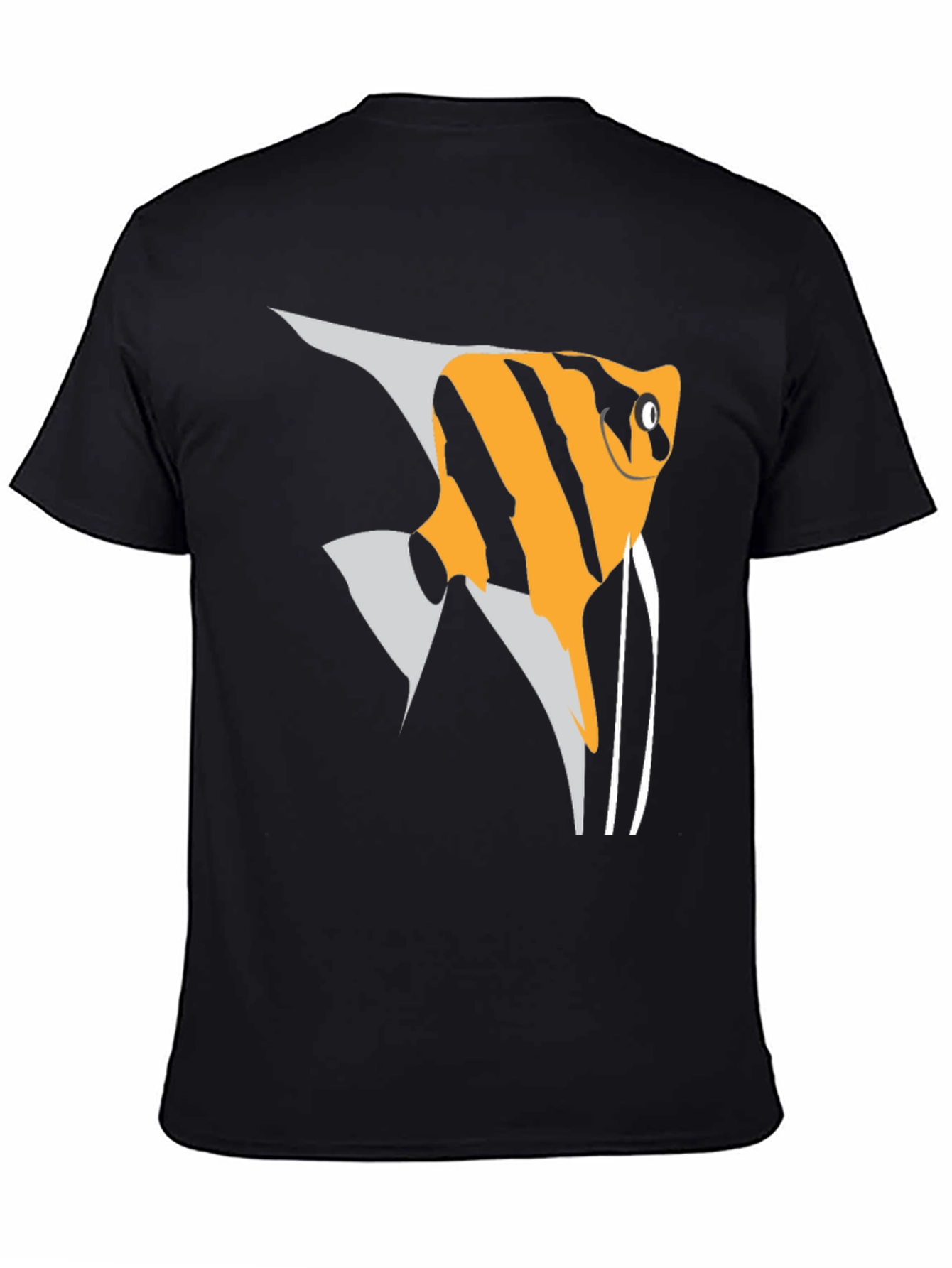 Angelfish Graphic Tee - Stylish Black T-Shirt
