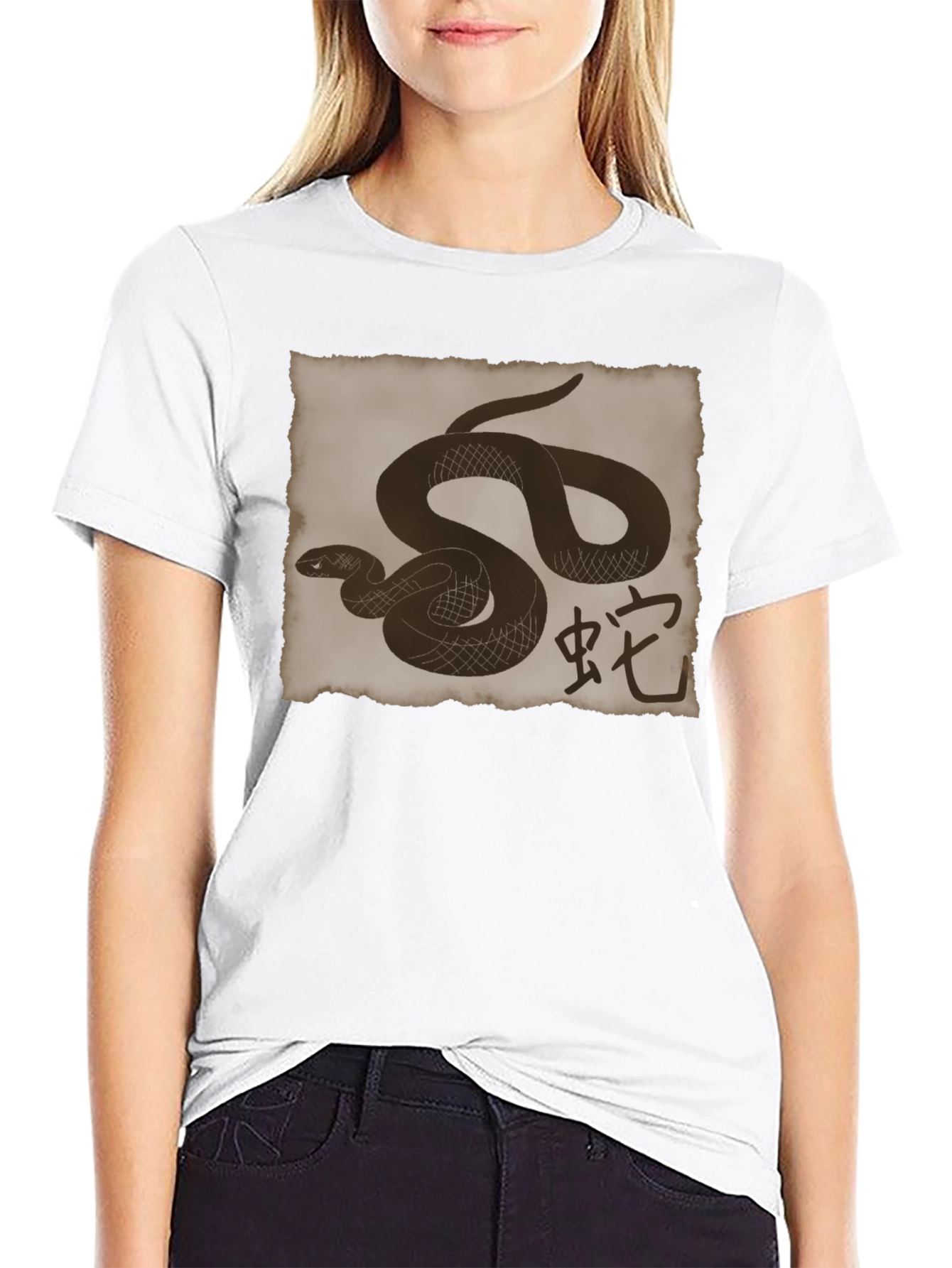 Snake Graphic Print T-Shirt