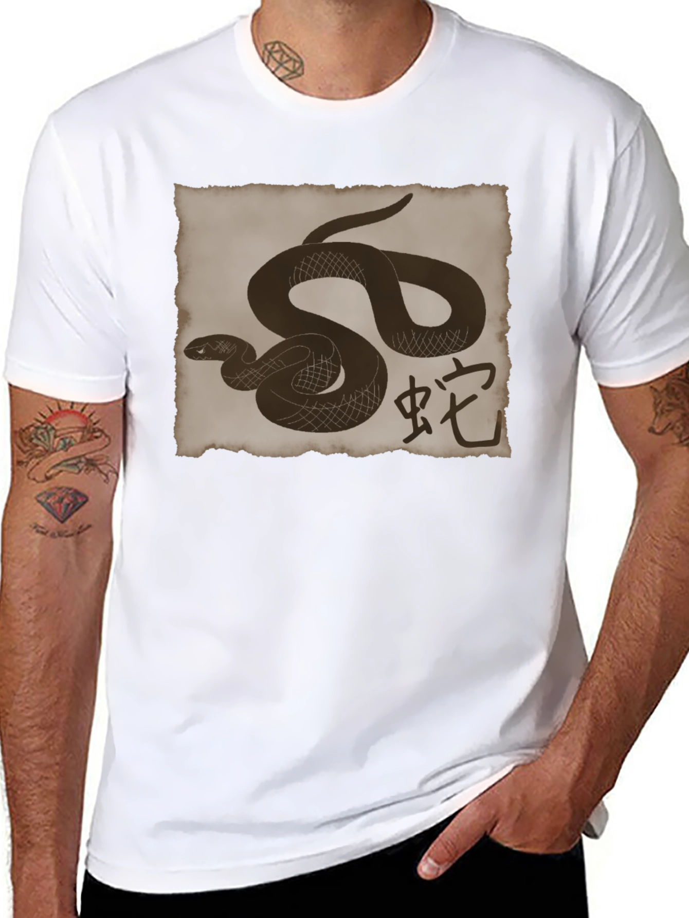 Snake Graphic Print T-Shirt