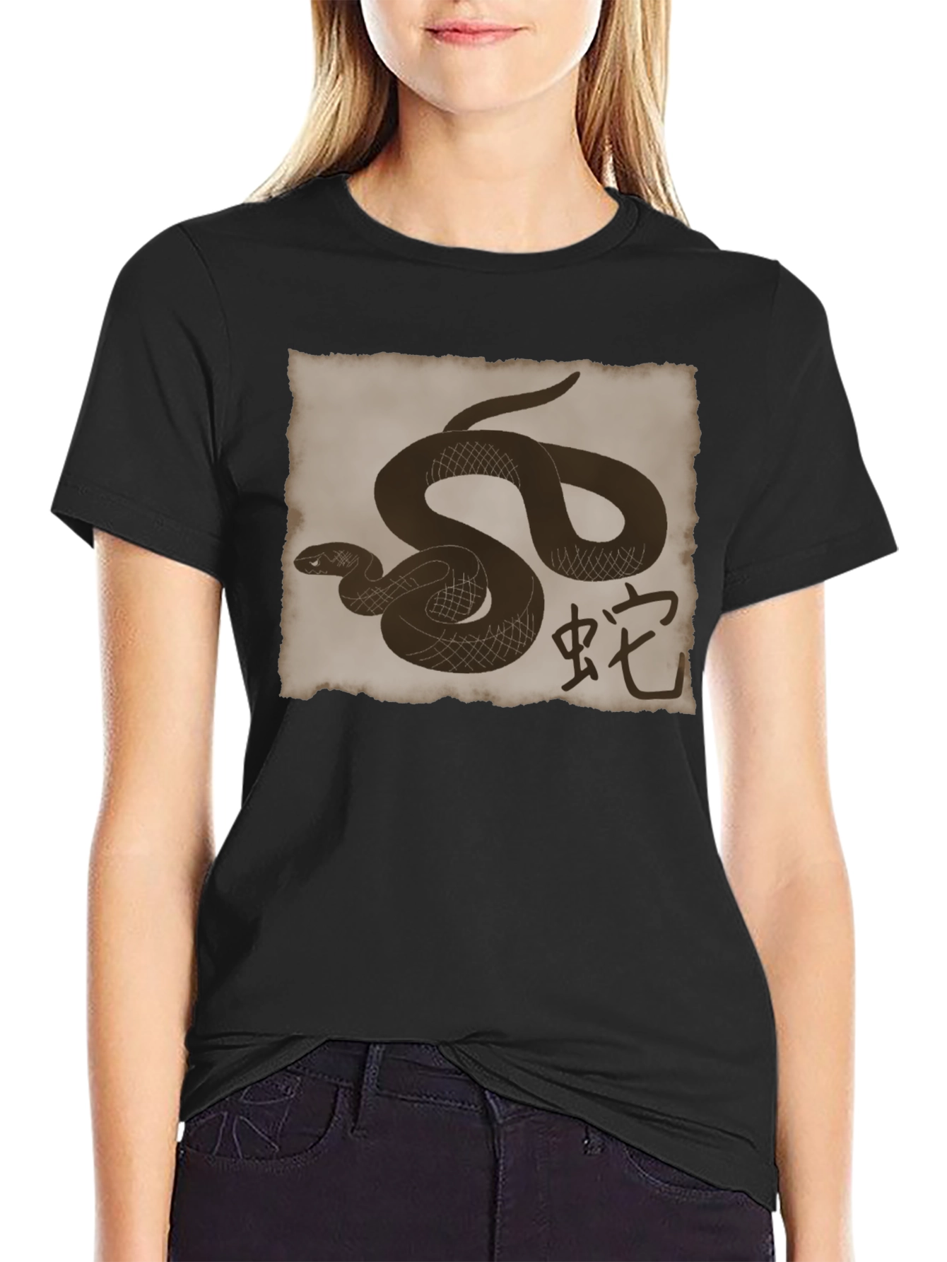 Snake Graphic Print T-Shirt