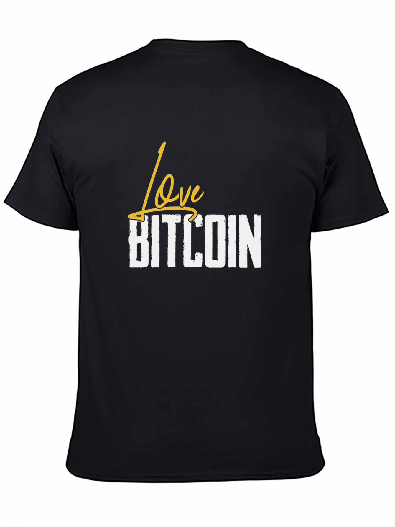 Love Bitcoin Black Graphic Tee