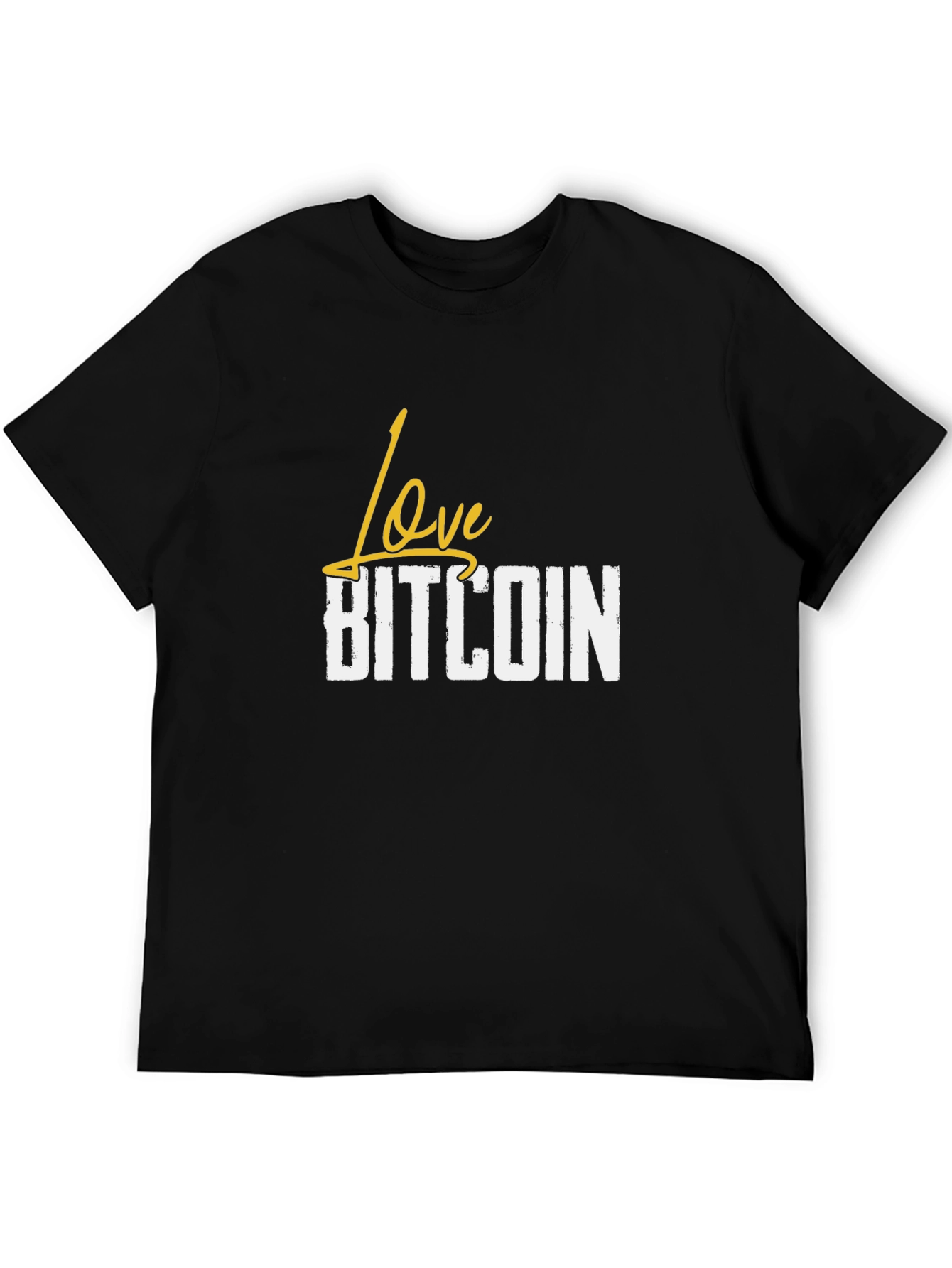 Love Bitcoin Black Graphic Tee
