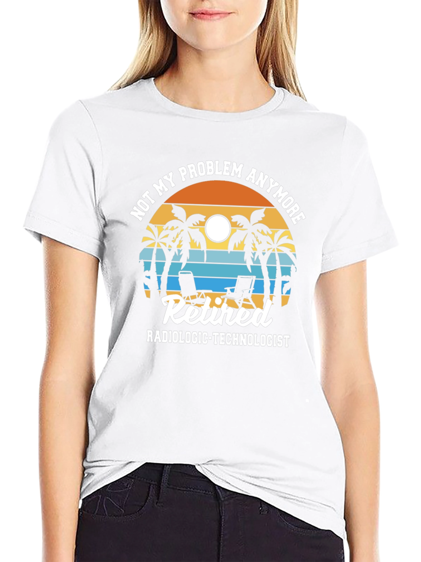 Retired Radiologic Technologist T-Shirt - Beach Theme