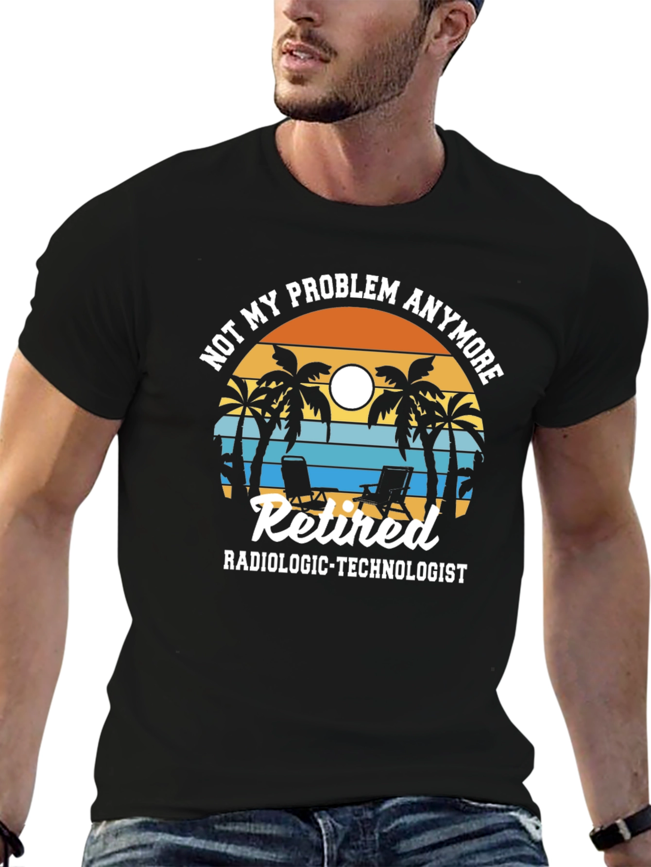 Retired Radiologic Technologist T-Shirt - Beach Theme