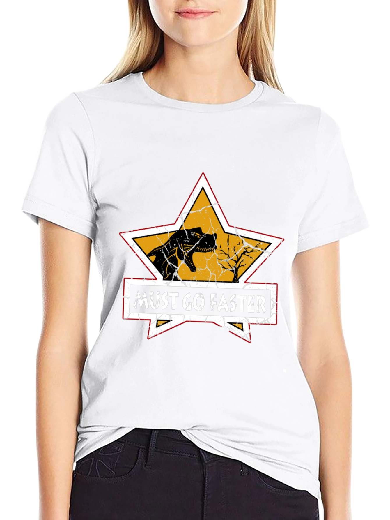 Must Go Faster Dinosaur Graphic Tee