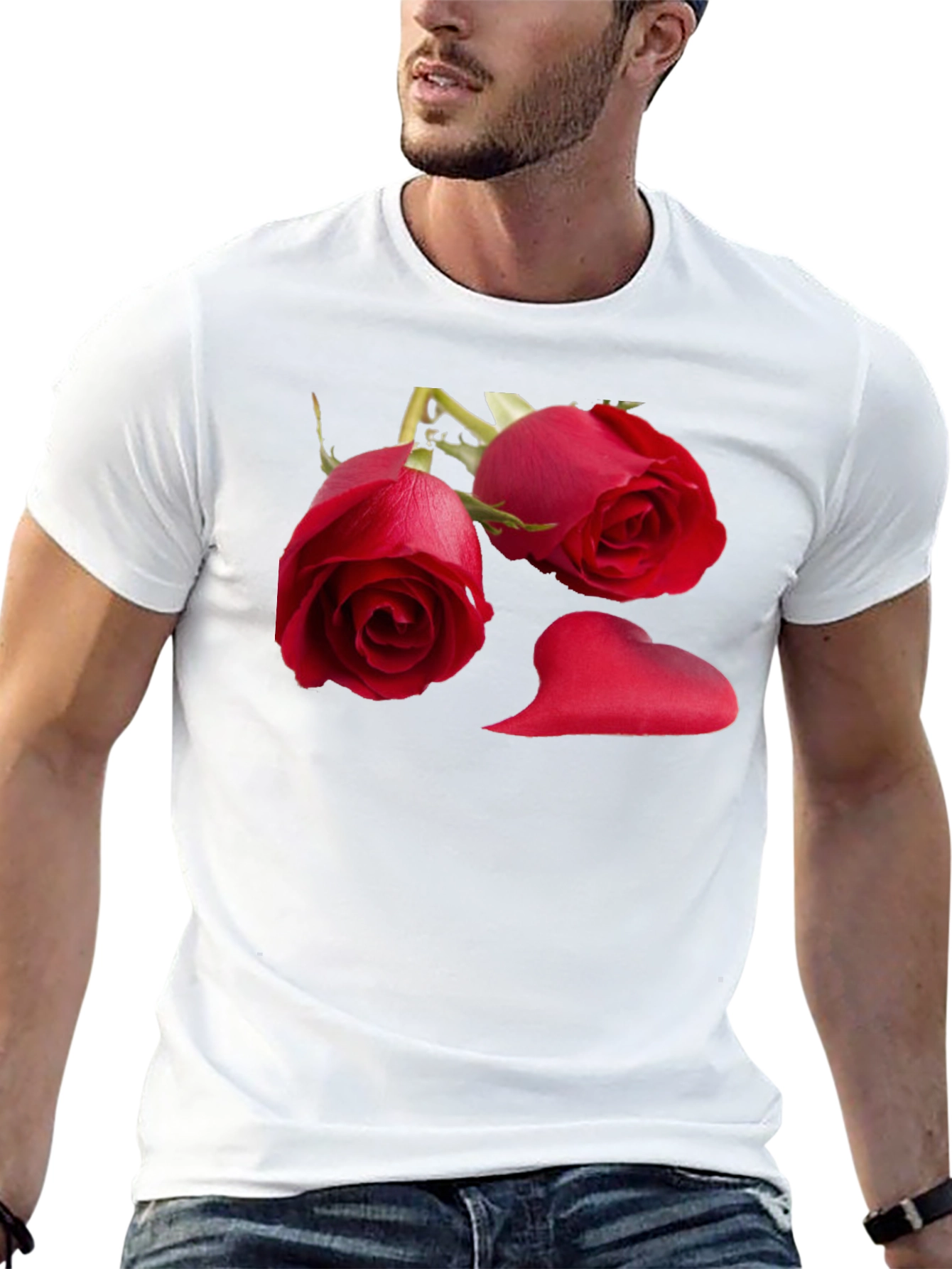 Romantic Rose Graphic T-Shirt