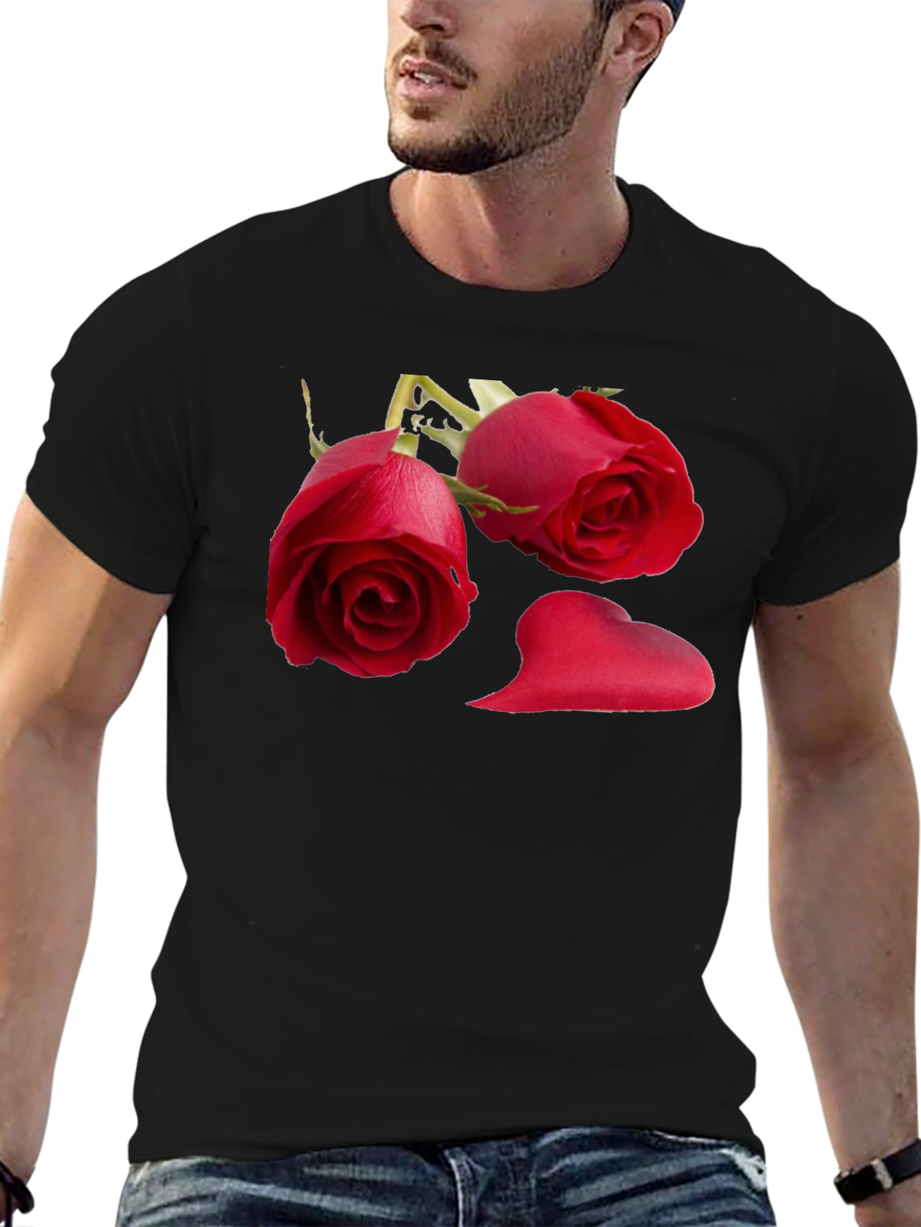 Romantic Rose Graphic T-Shirt