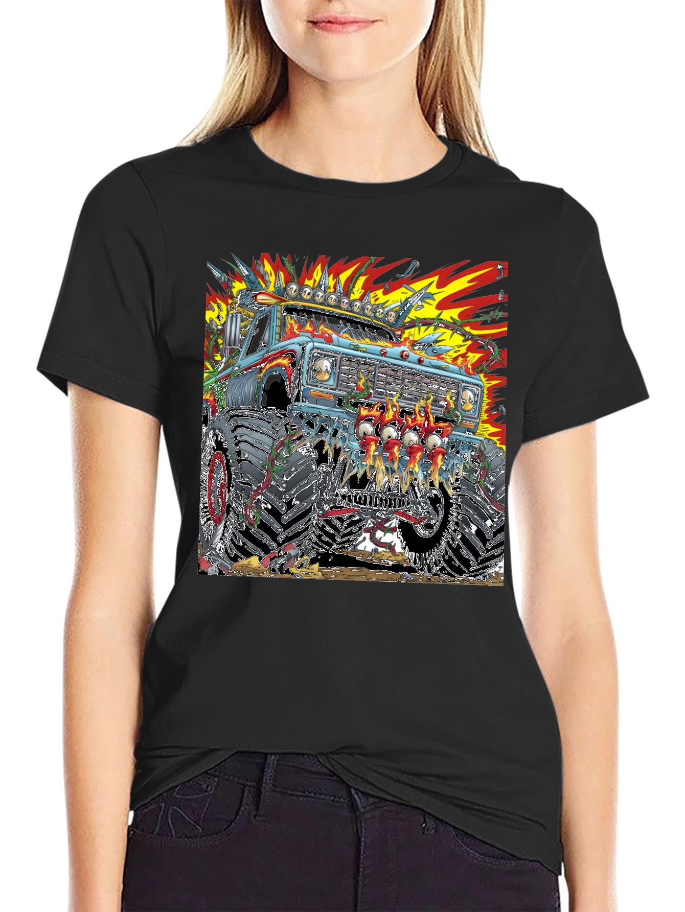 Monster Truck Graphic T-Shirt - Bold and Edgy Design