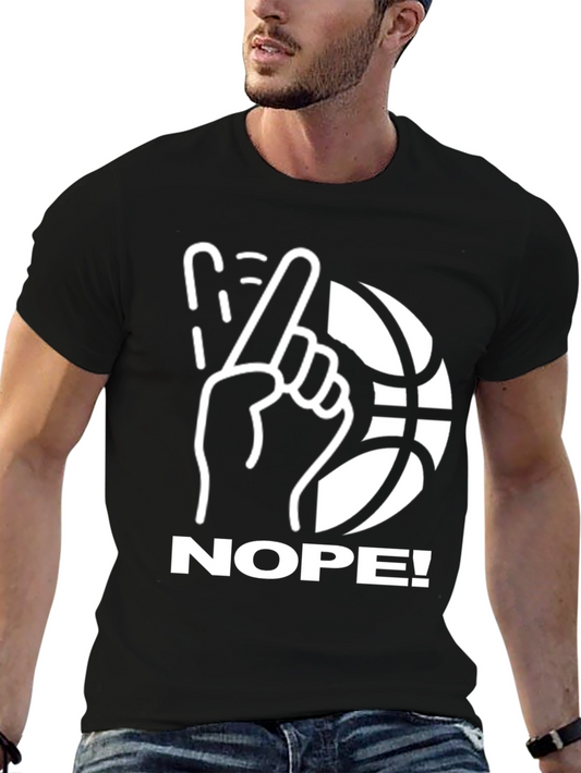 Nope! Basketball Graphic T-Shirt