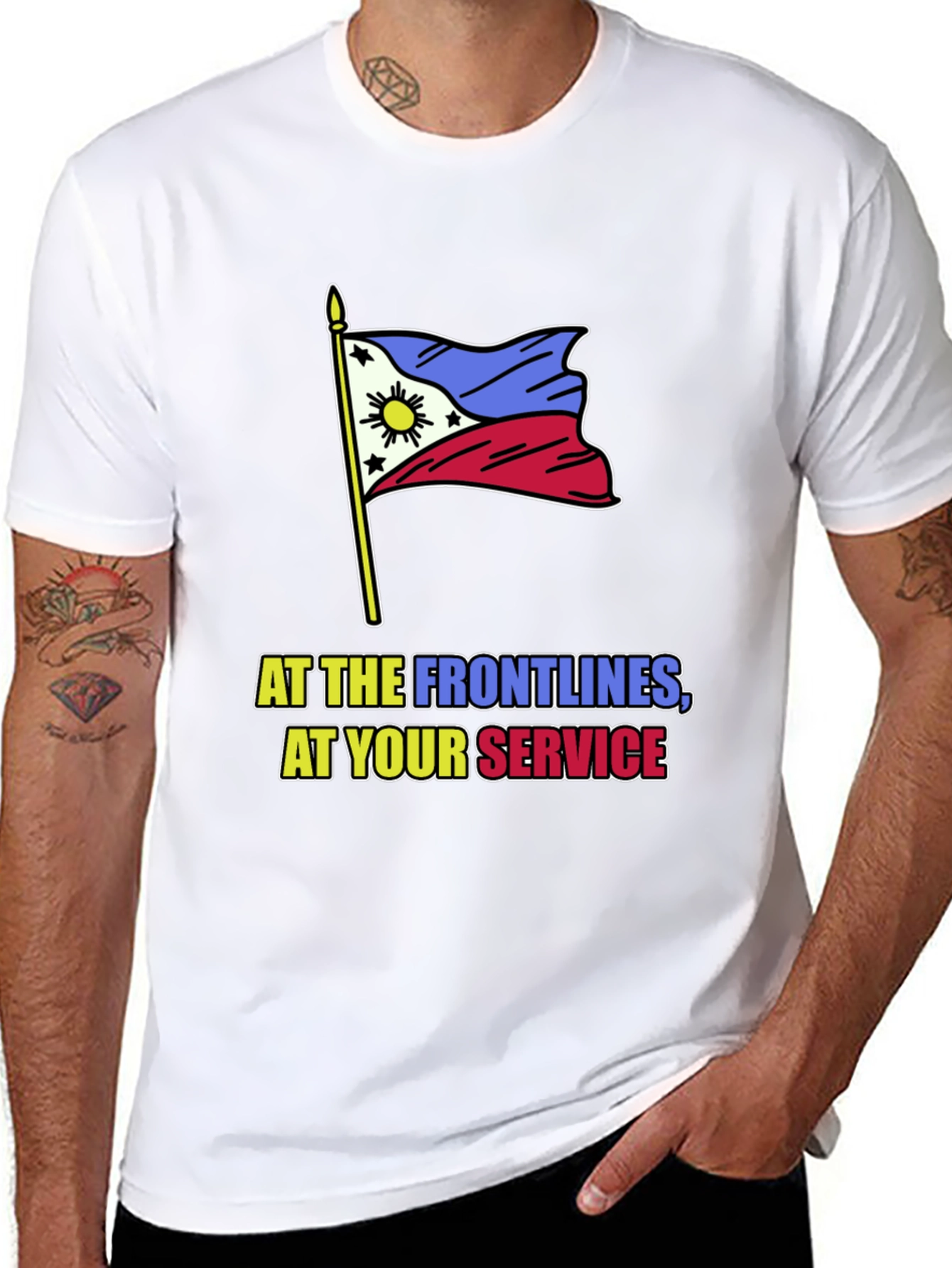 Philippine Flag T-Shirt - At Your Service