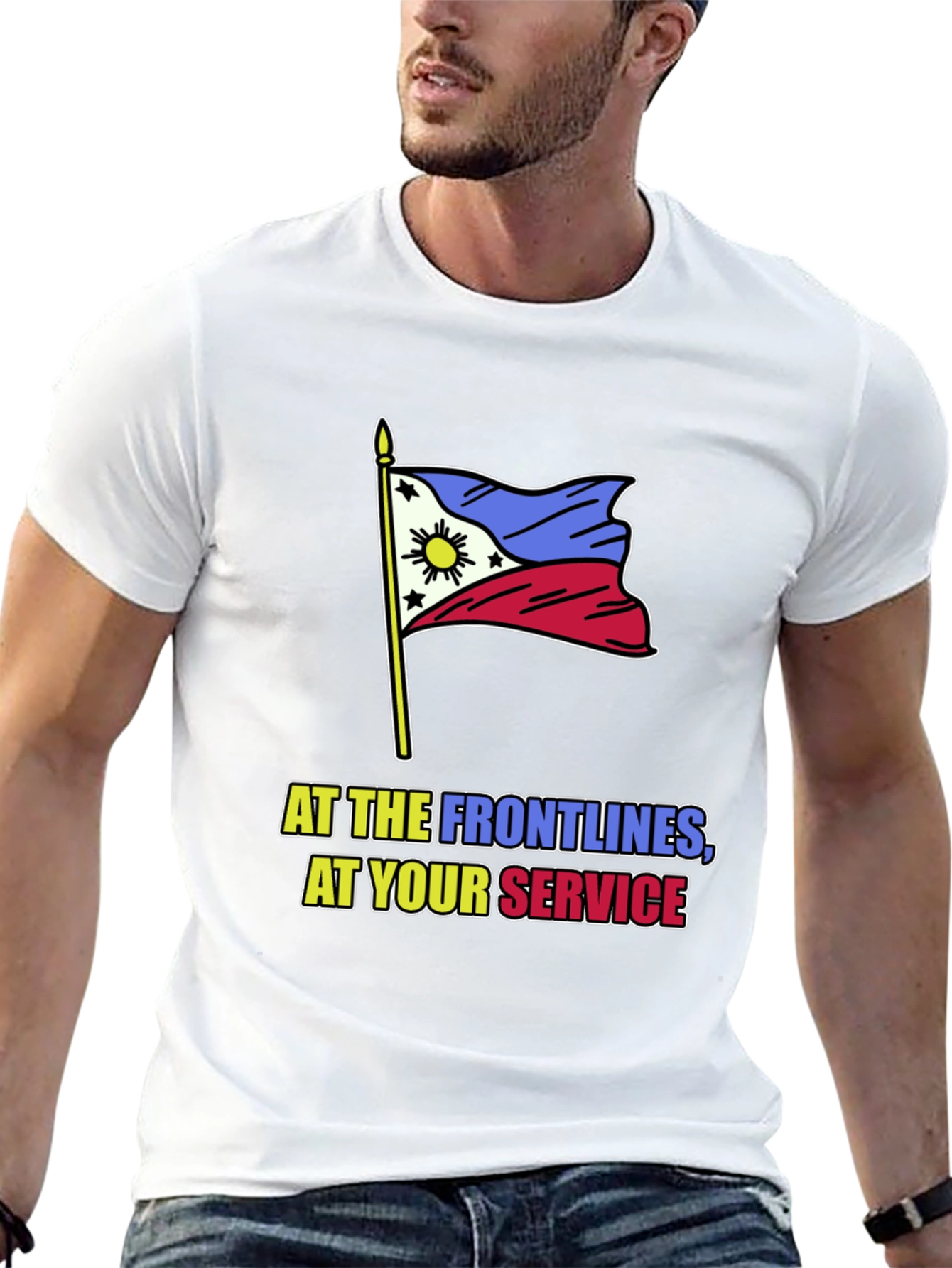 Philippine Flag T-Shirt - At Your Service