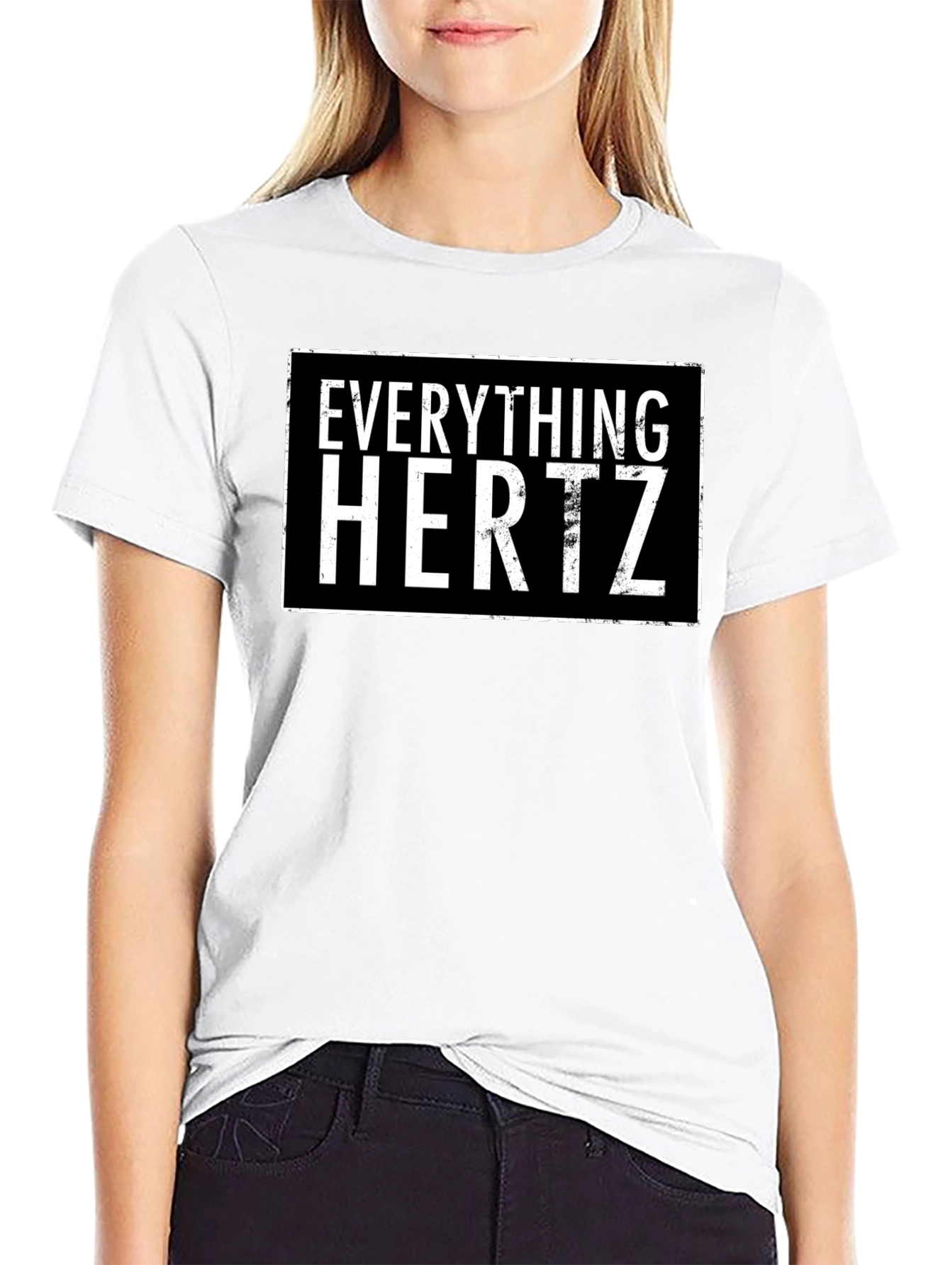 Everything Hertz Black Graphic Tee