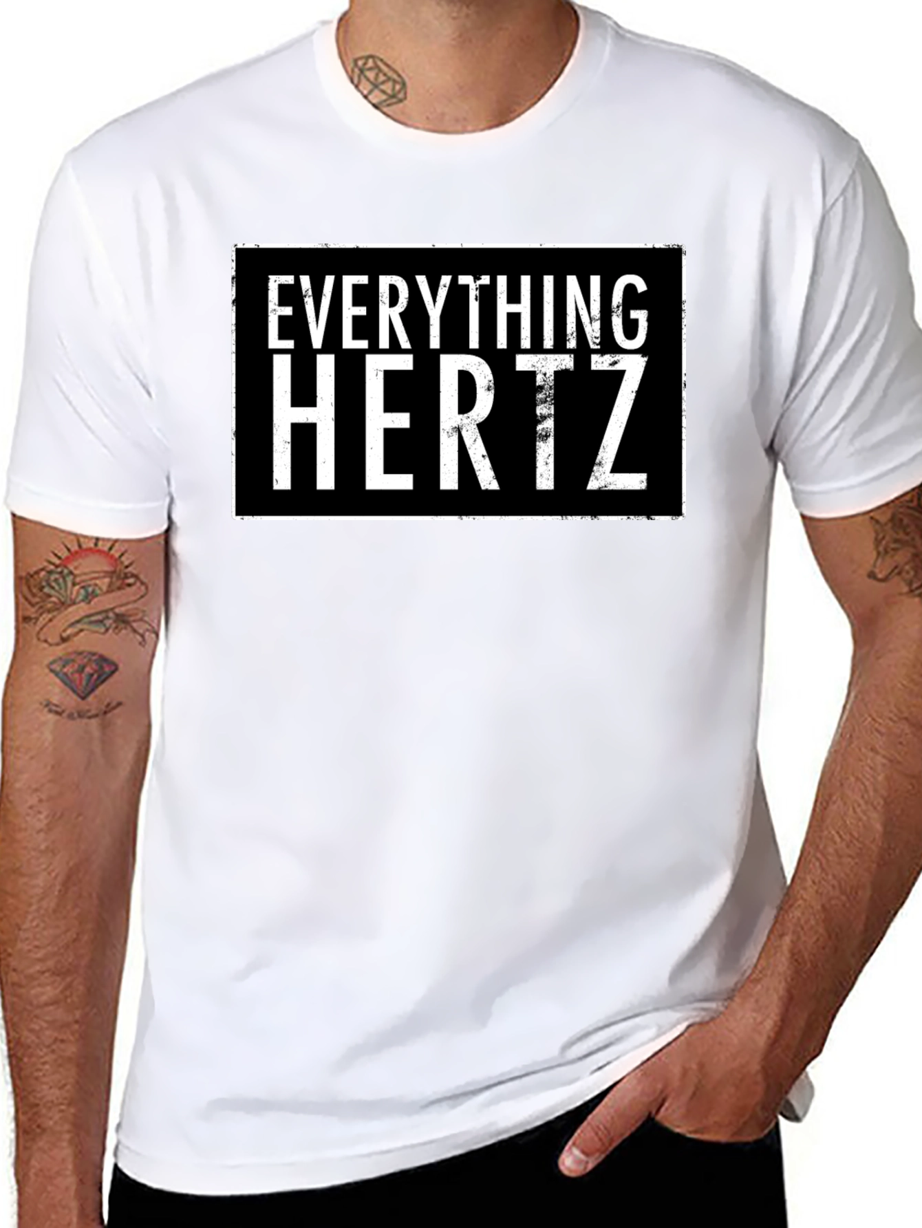 Everything Hertz Black Graphic Tee