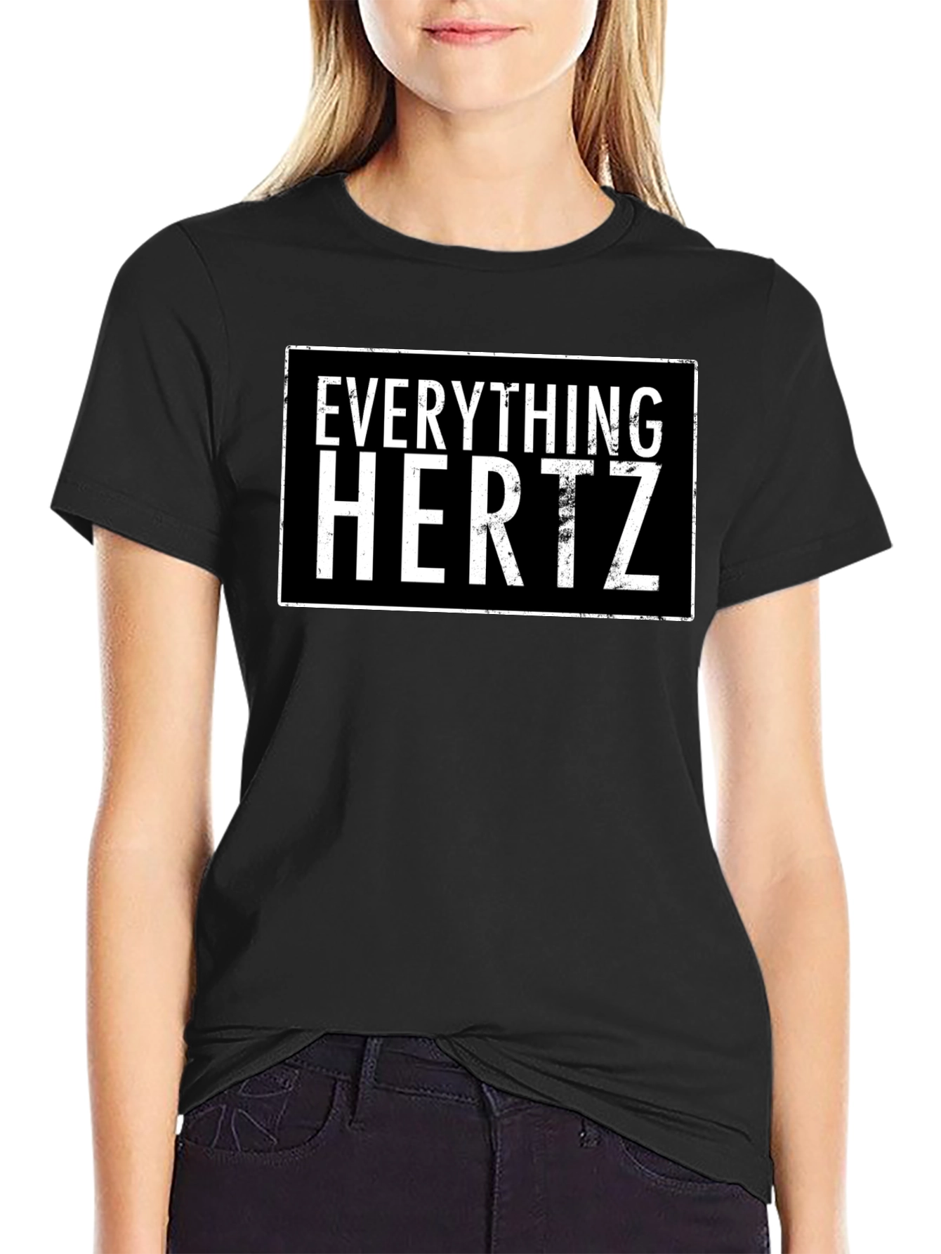 Everything Hertz Black Graphic Tee