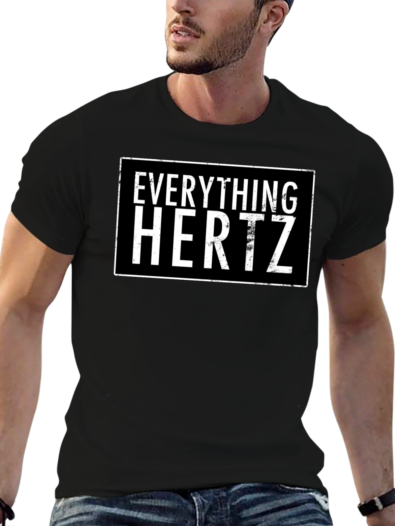 Everything Hertz Black Graphic Tee