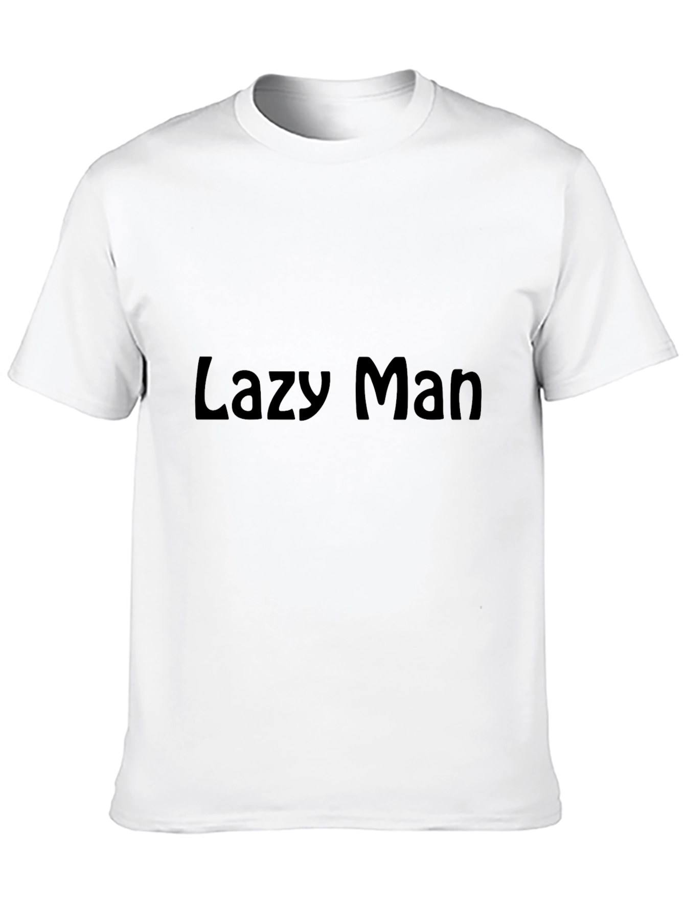 Lazy Man Black T-Shirt