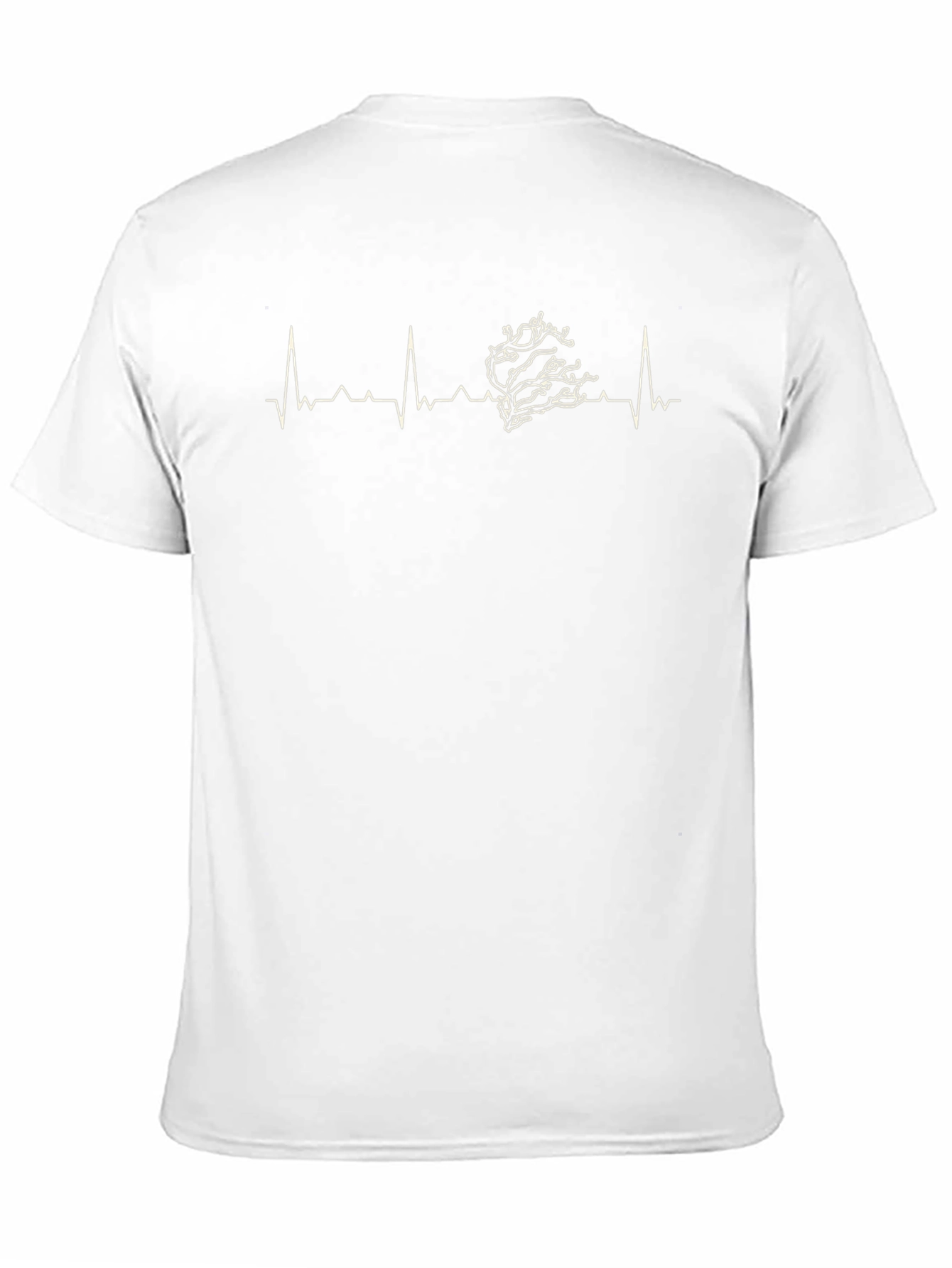 Heartbeat Tree Black T-Shirt