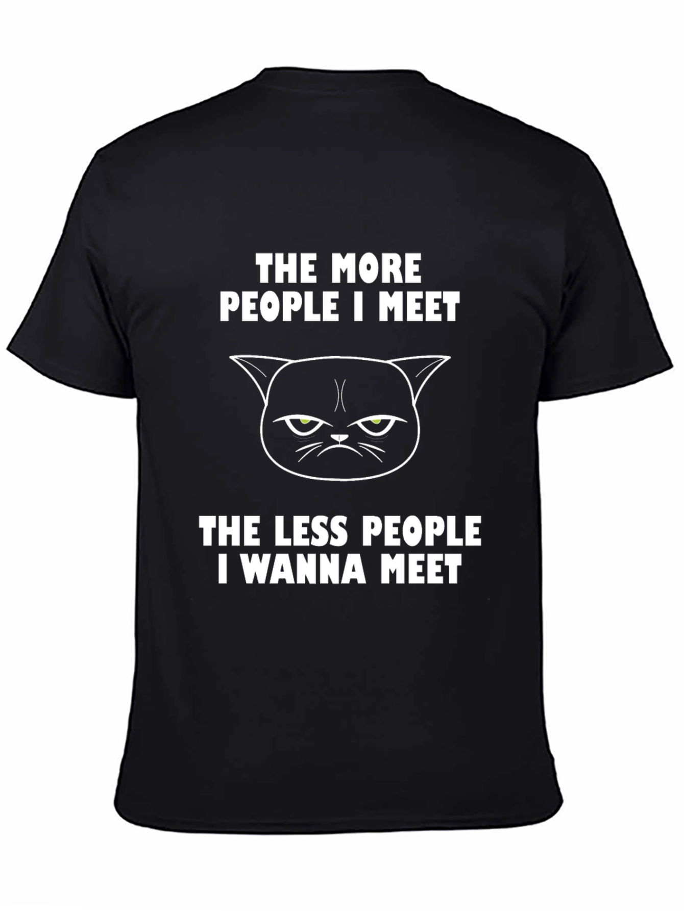 Grumpy Cat Tee: Introvert Humor T-Shirt