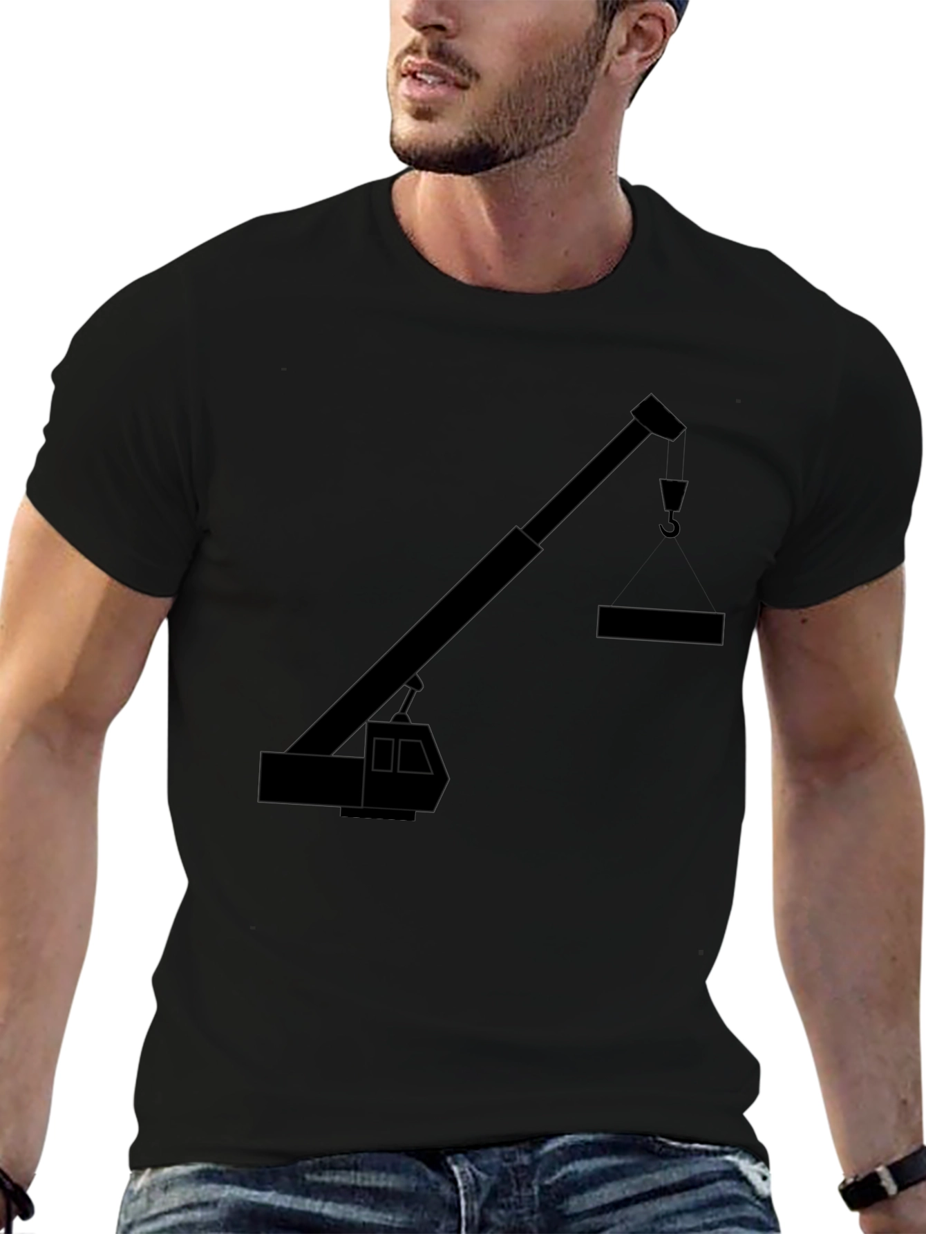 Crane Graphic Tee - Heavy Equipment Operator Shirt