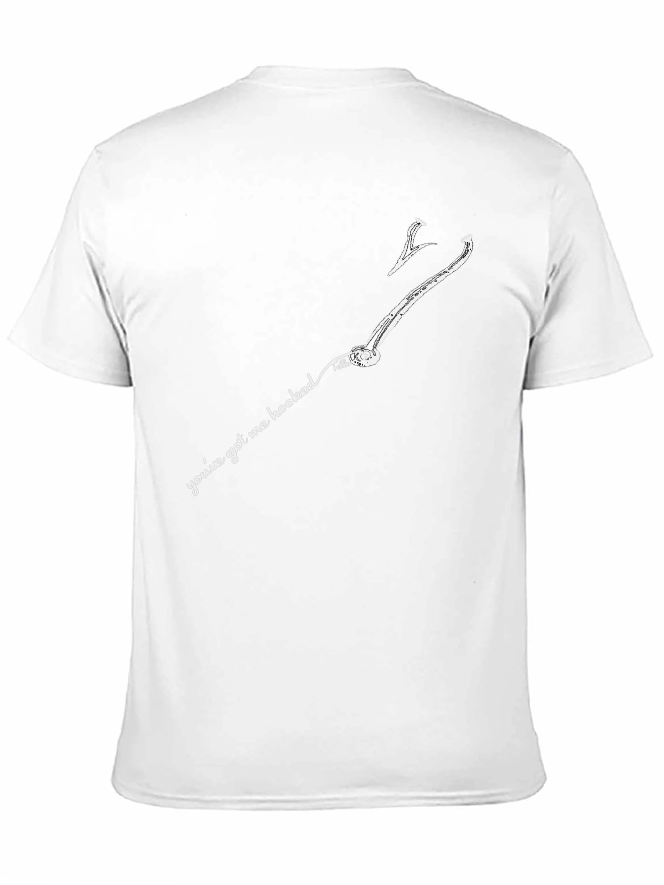 Hooked On You Graphic T-Shirt - Black Cotton Tee