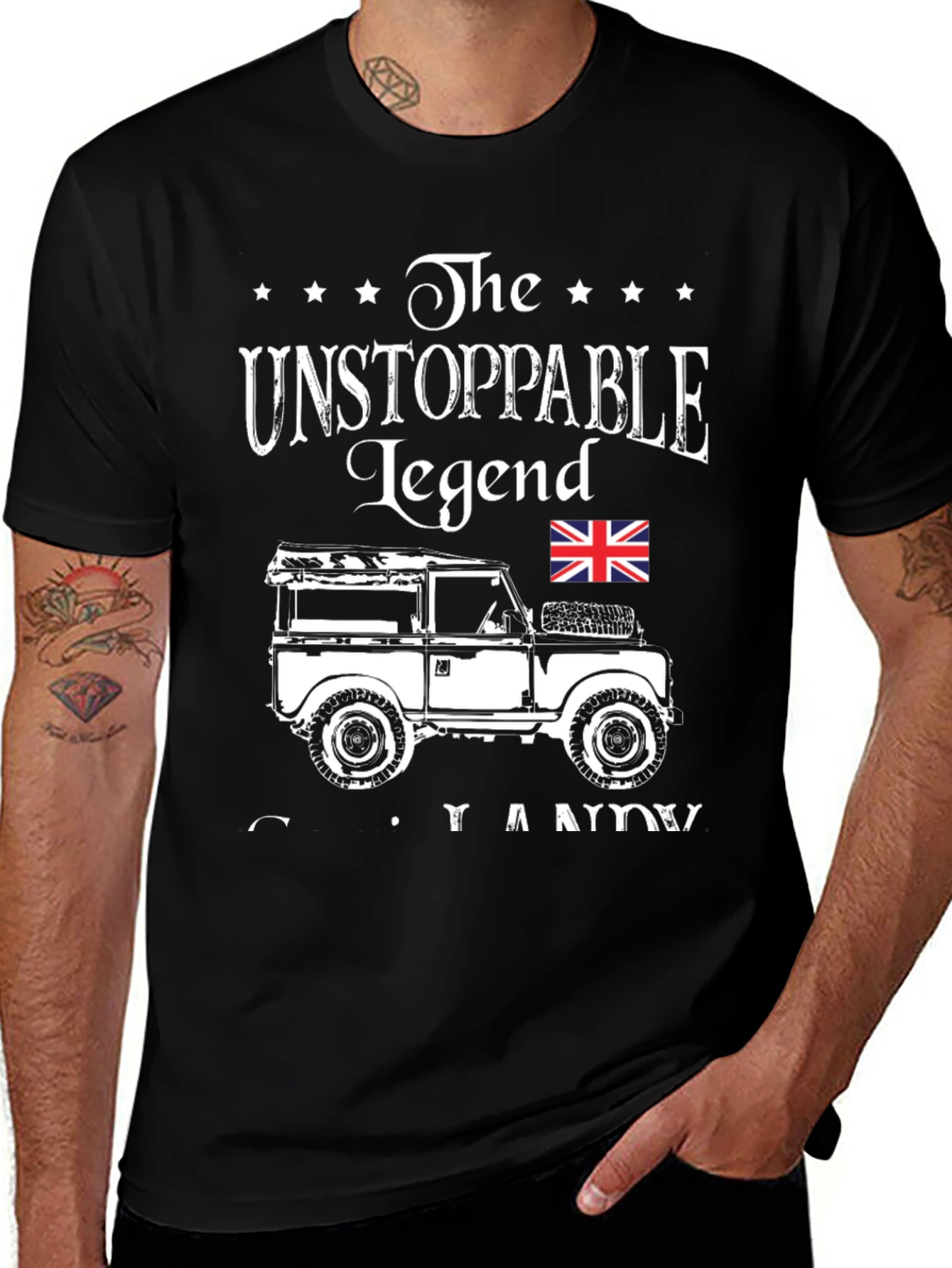 Unstoppable Legend Land Rover Graphic T-Shirt