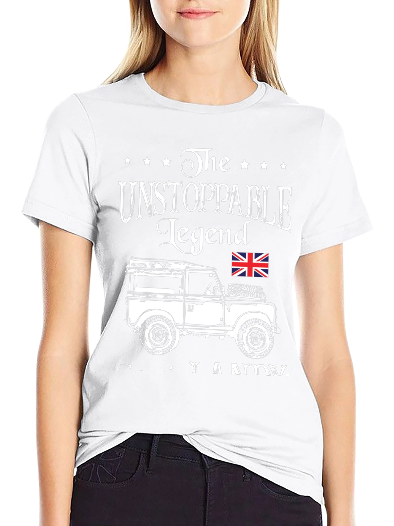 Unstoppable Legend Land Rover Graphic T-Shirt