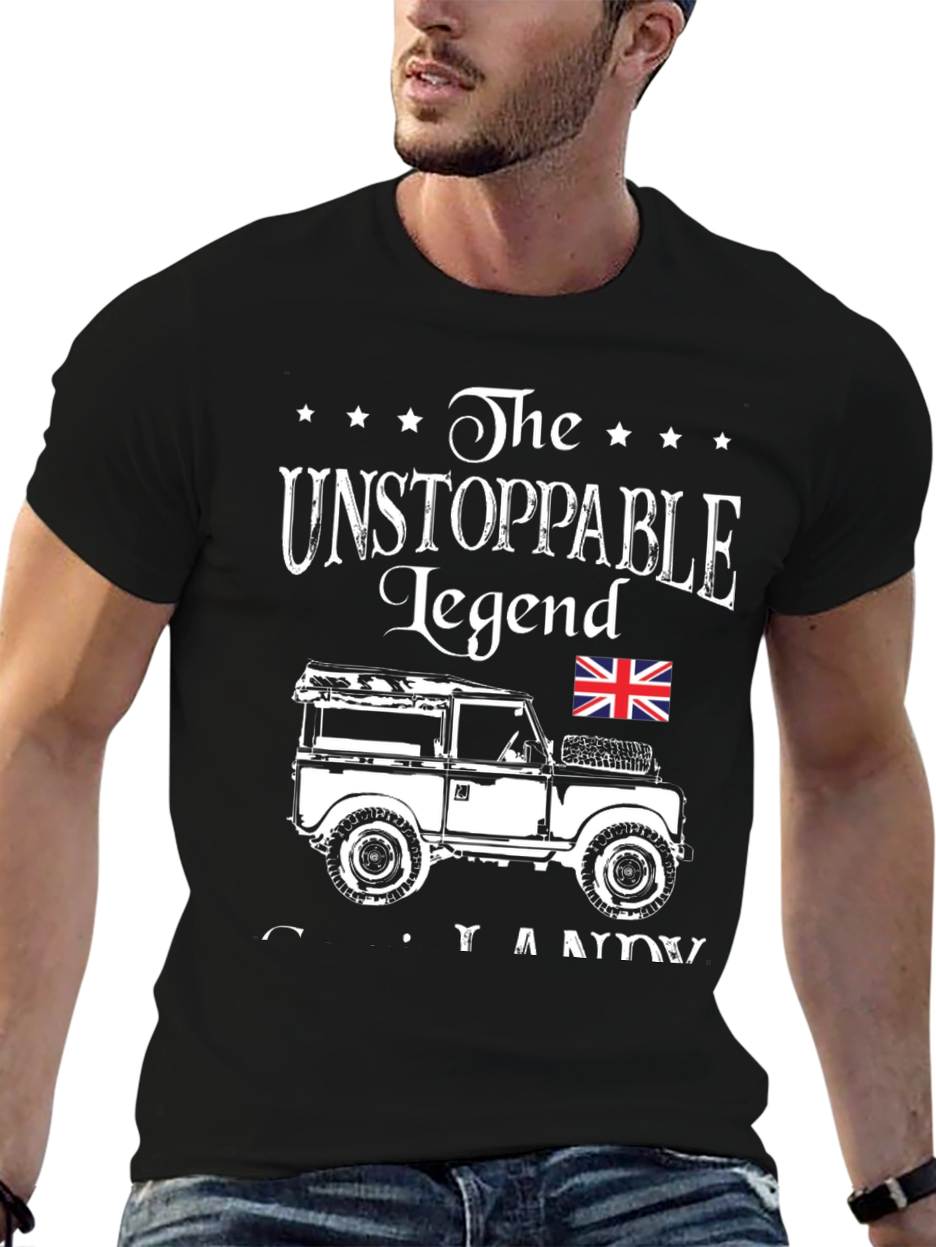 Unstoppable Legend Land Rover Graphic T-Shirt