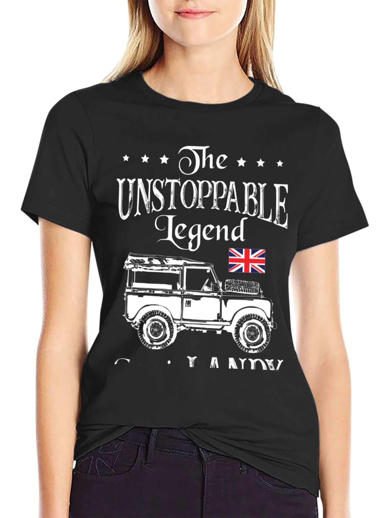 Unstoppable Legend Land Rover Graphic T-Shirt