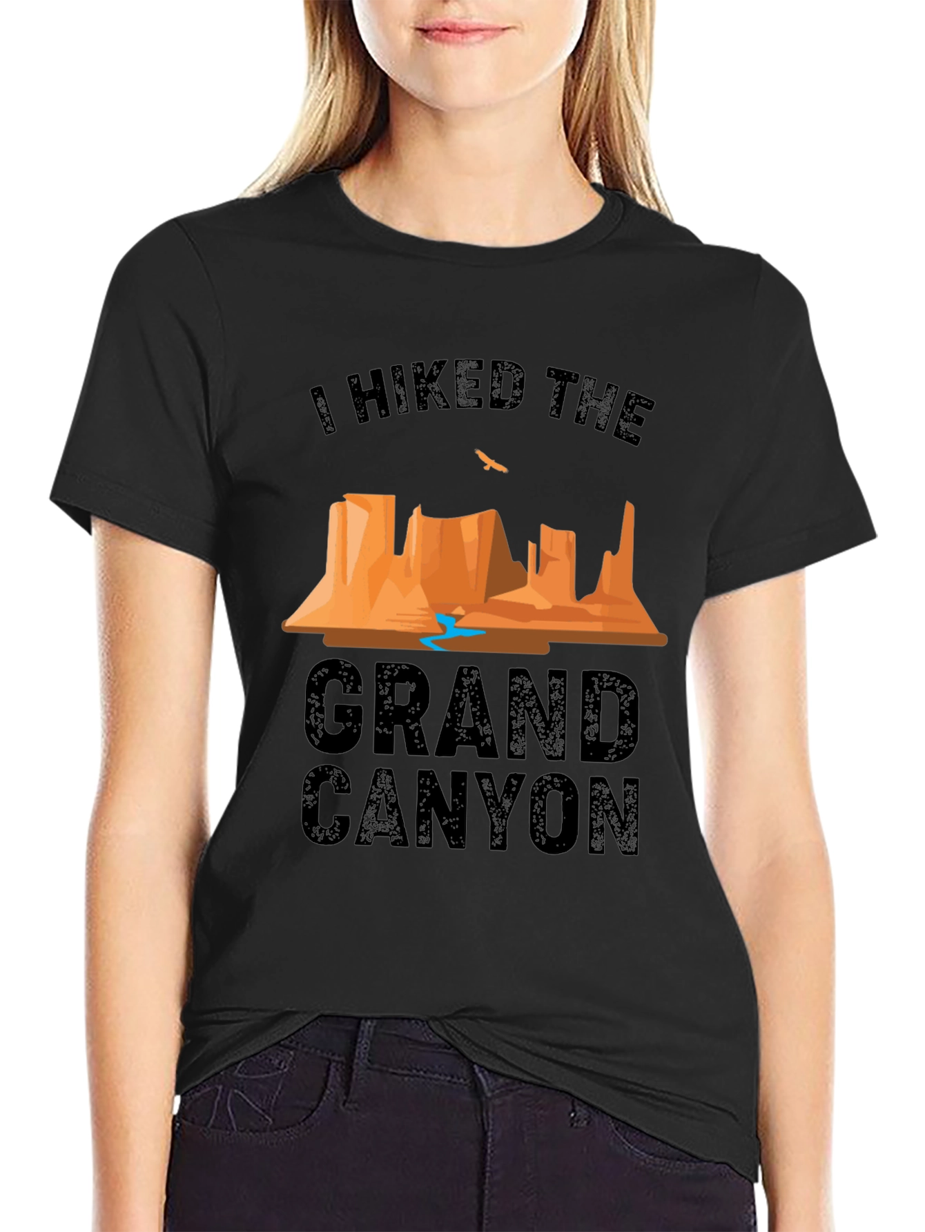 I Hiked The Grand Canyon Black T-Shirt