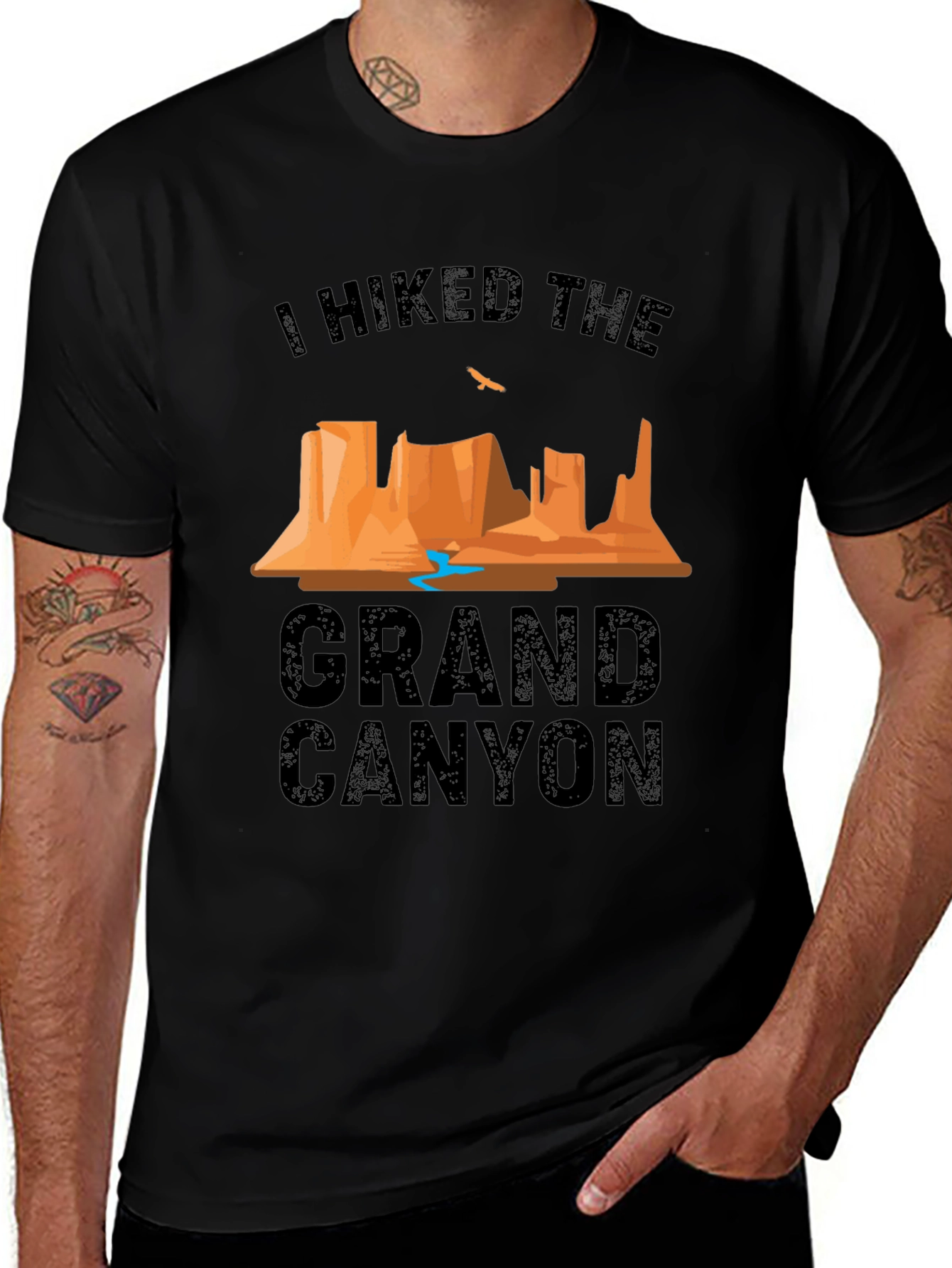 I Hiked The Grand Canyon Black T-Shirt