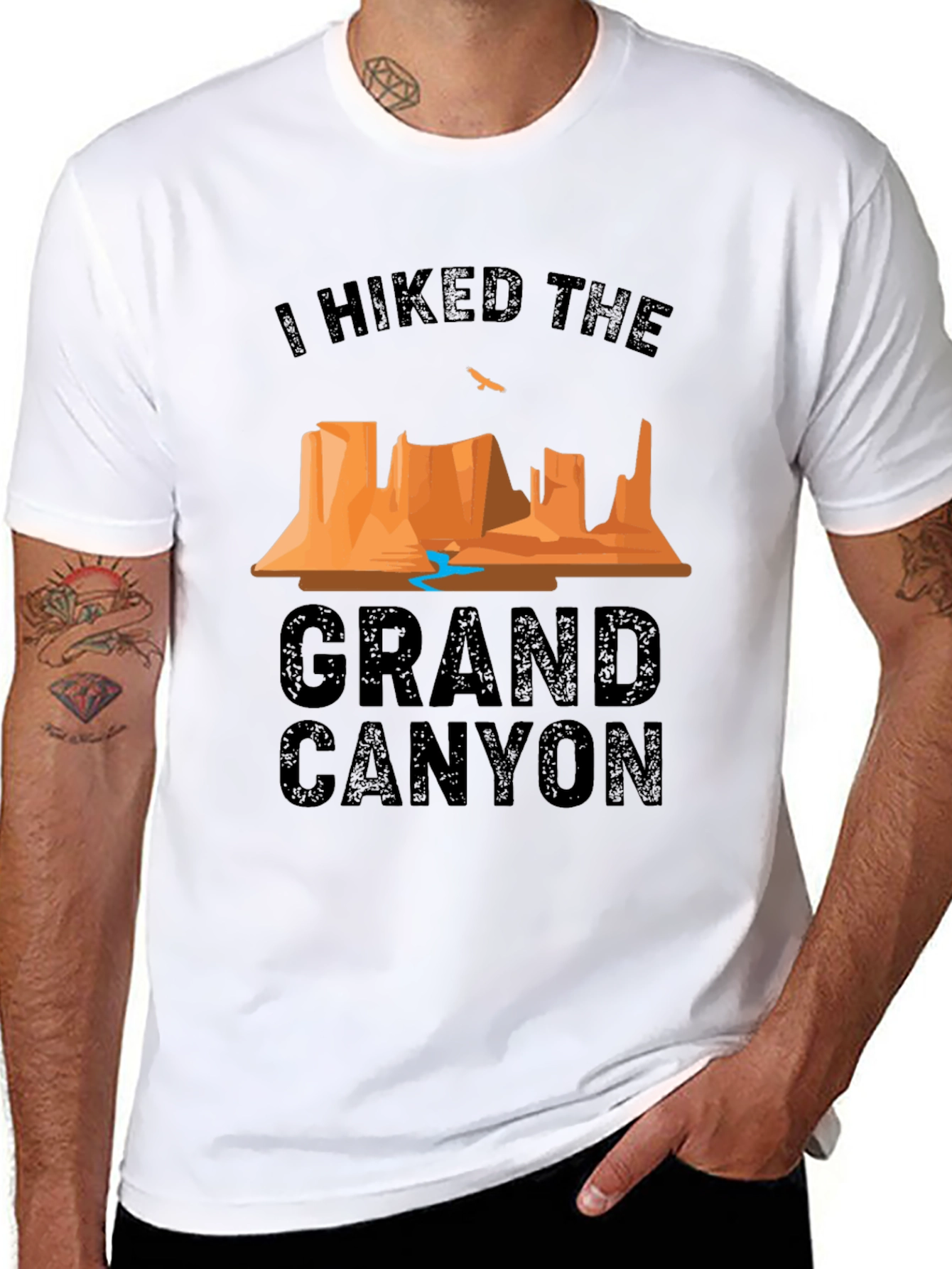 I Hiked The Grand Canyon Black T-Shirt