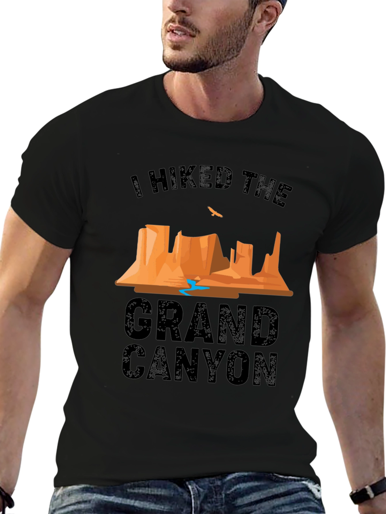 I Hiked The Grand Canyon Black T-Shirt