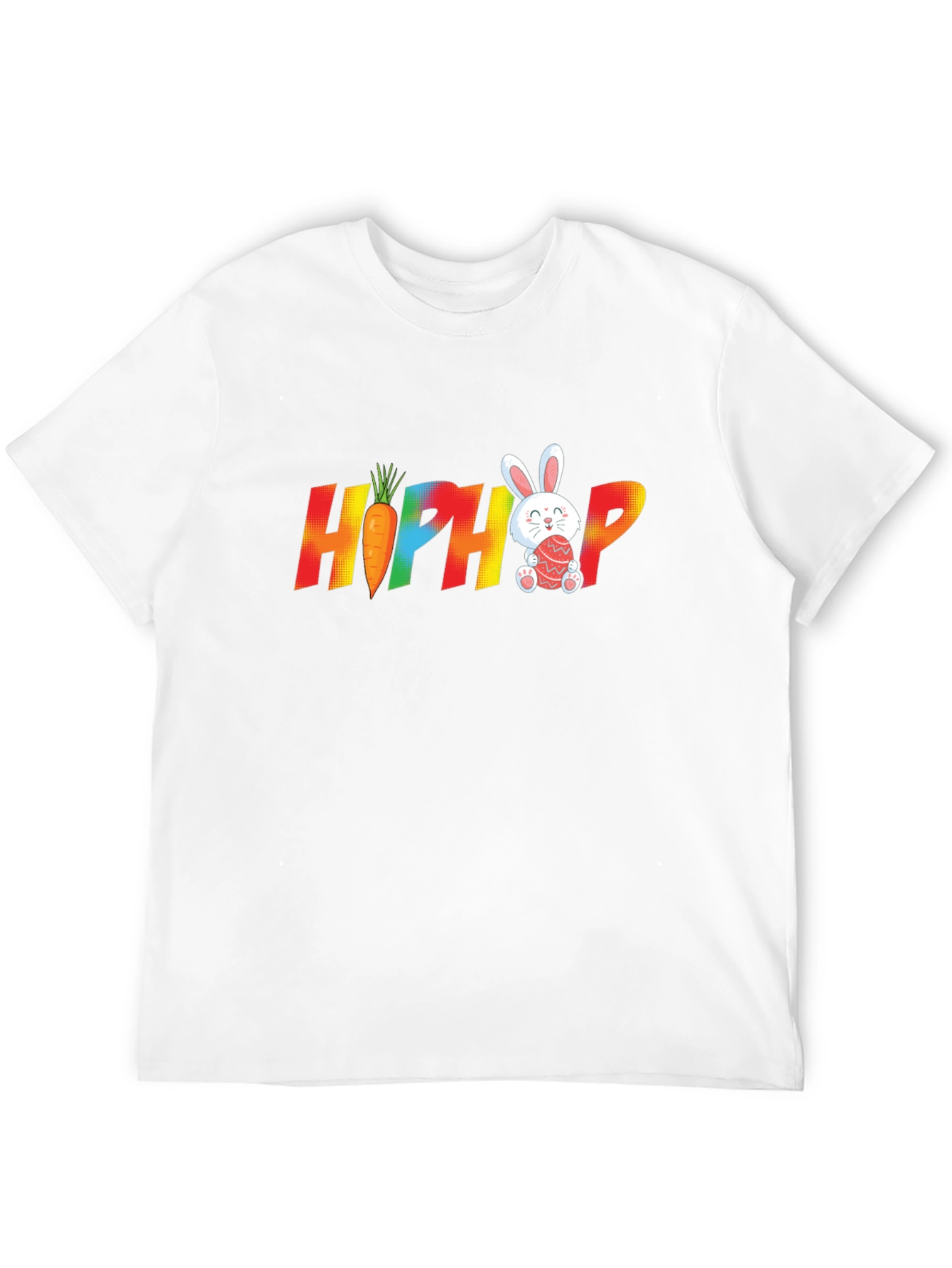 Hip Hop Easter Bunny Carrot Graphic T-Shirt
