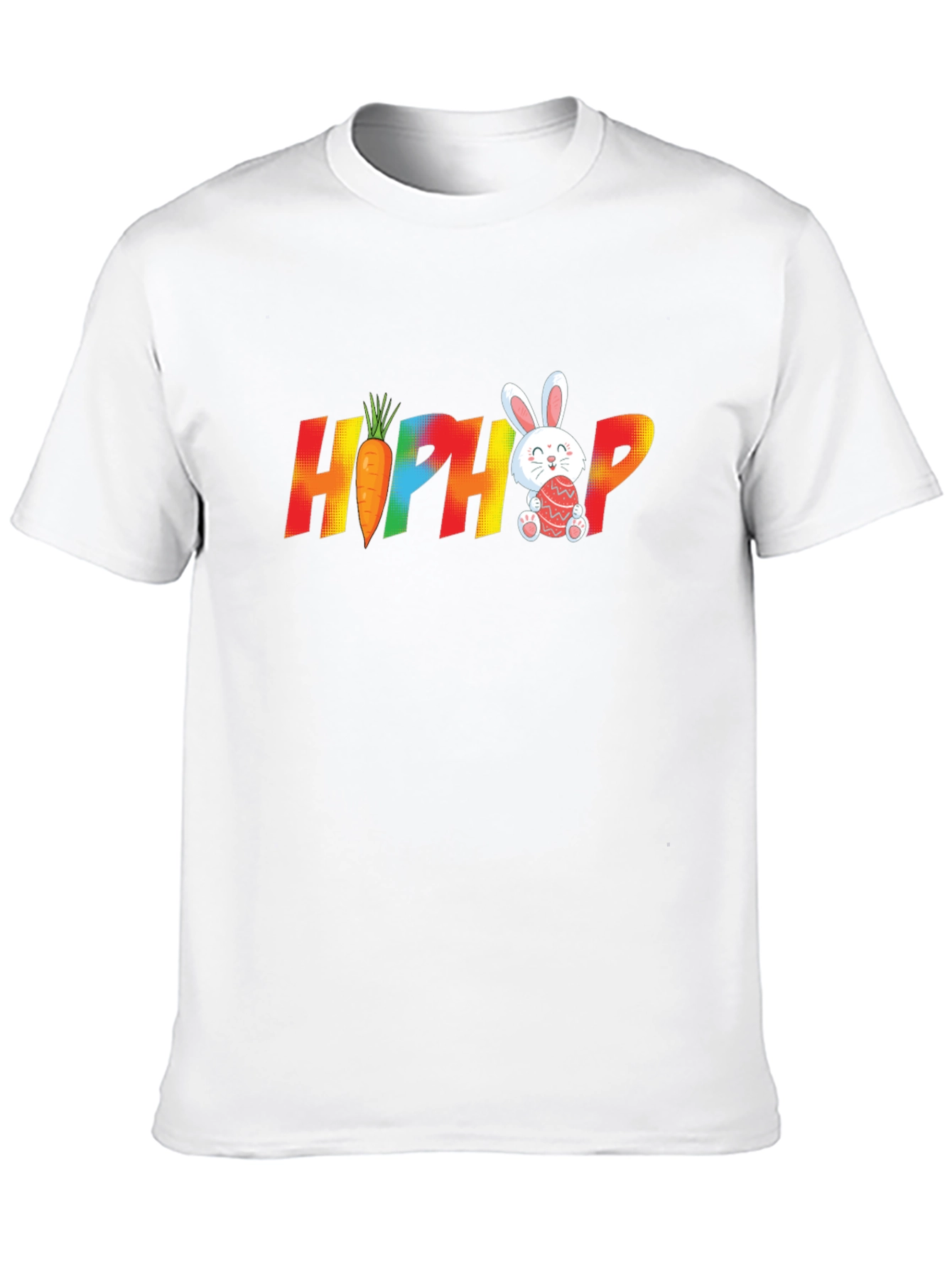 Hip Hop Easter Bunny Carrot Graphic T-Shirt