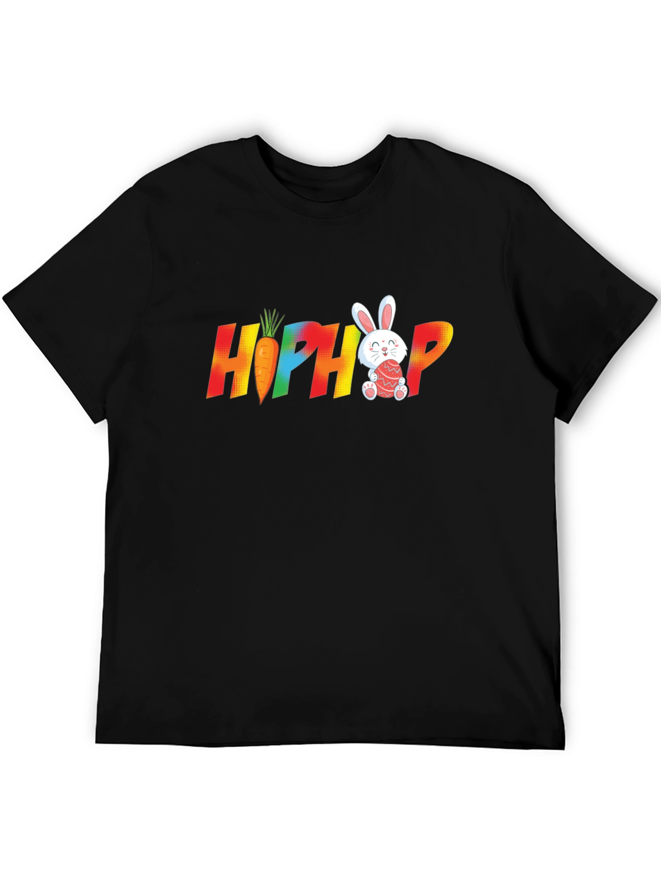 Hip Hop Easter Bunny Carrot Graphic T-Shirt