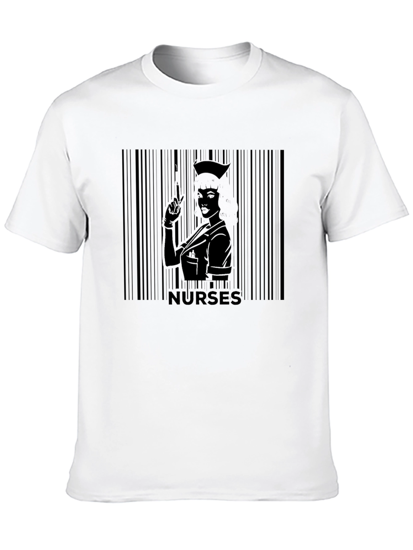 Nurse Barcode Graphic T-Shirt -  Unique Medical Apparel