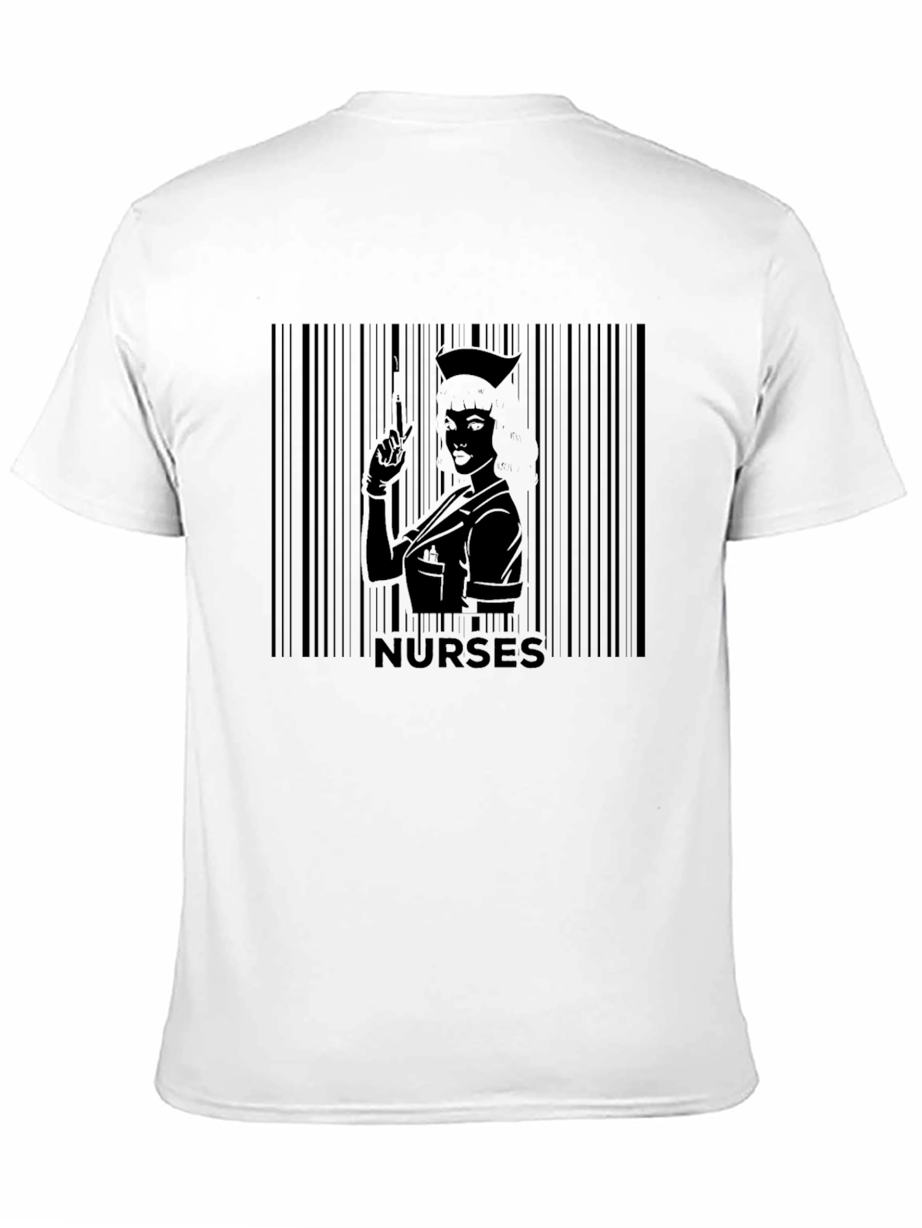 Nurse Barcode Graphic T-Shirt -  Unique Medical Apparel