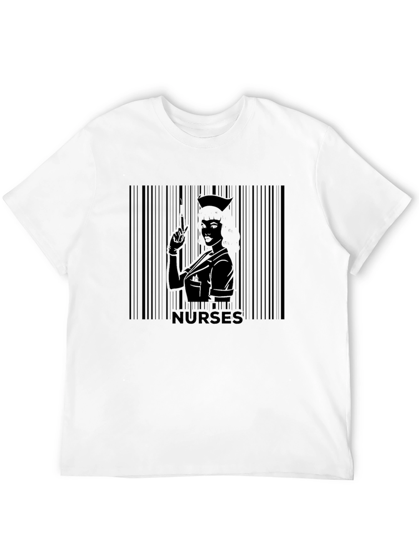 Nurse Barcode Graphic T-Shirt -  Unique Medical Apparel