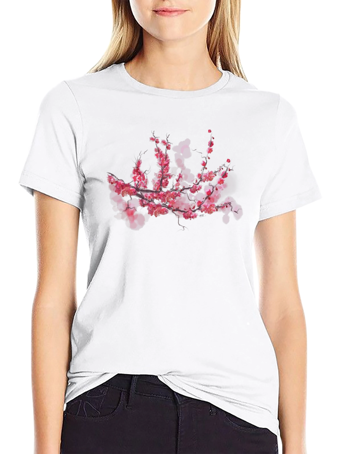 Cherry Blossom T-Shirt - Stylish Floral Design