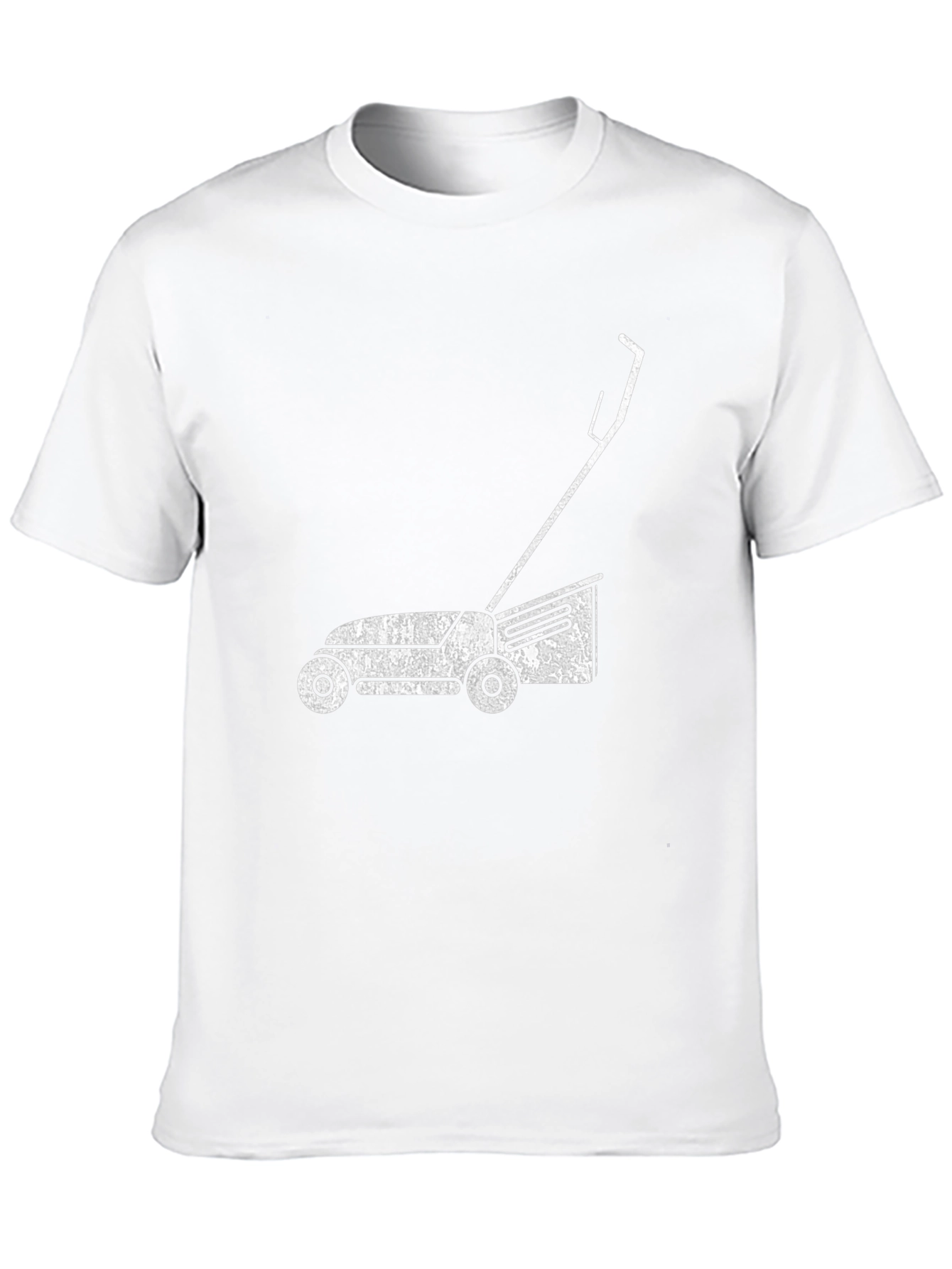 Lawn Mower Graphic Tee - Black Cotton T-Shirt