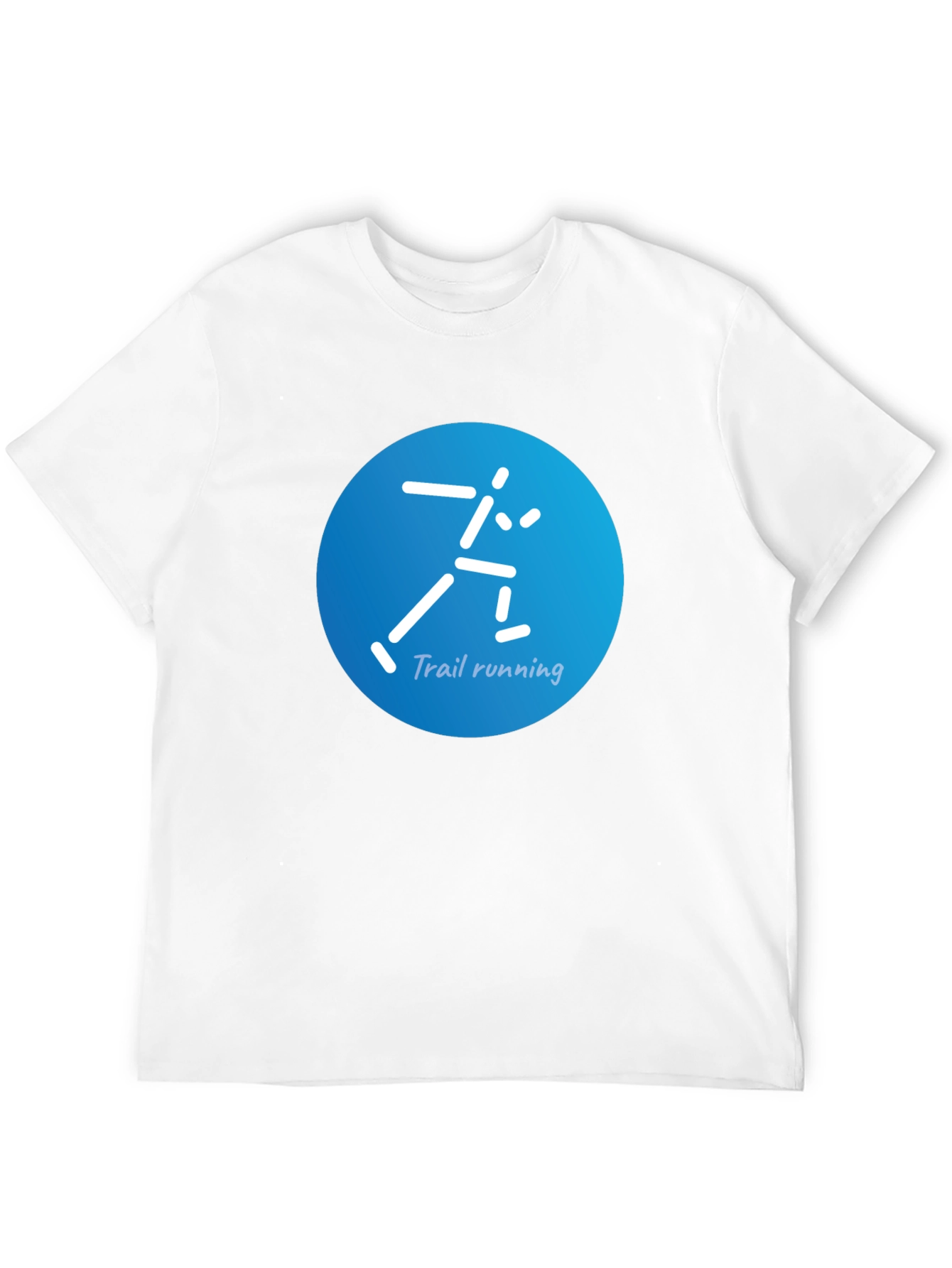 Trail Running Graphic Tee - Black Cotton