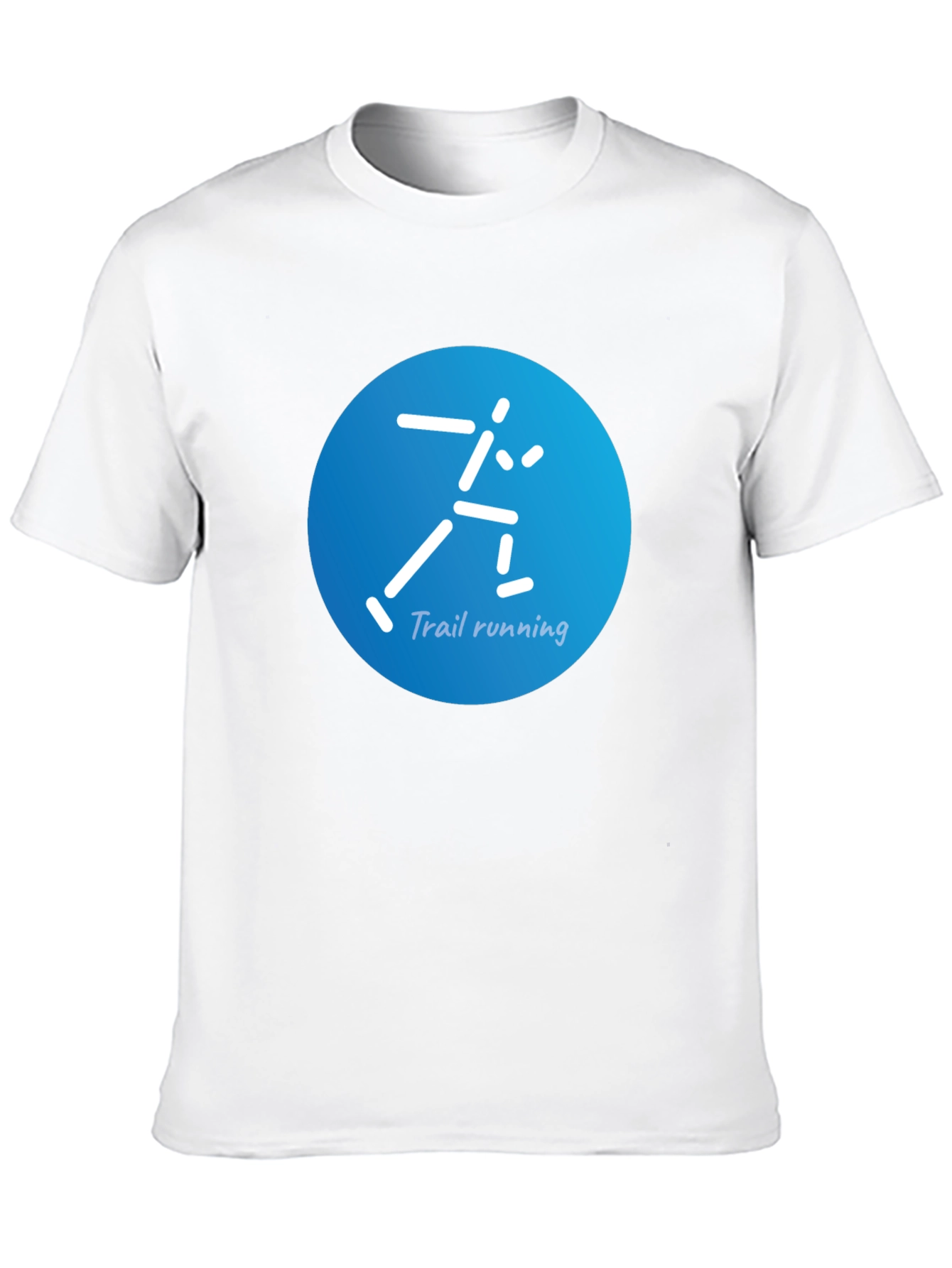 Trail Running Graphic Tee - Black Cotton